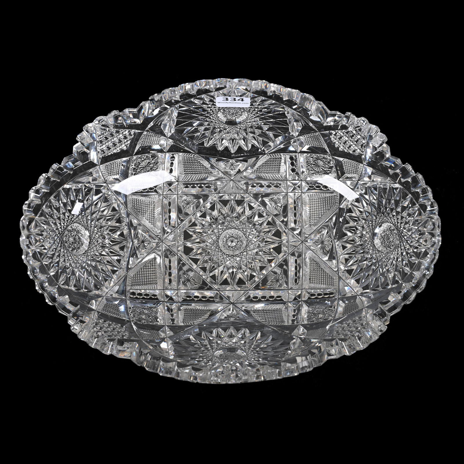 Oval Bowl, American Brilliant Cut Glass (1 of 4)