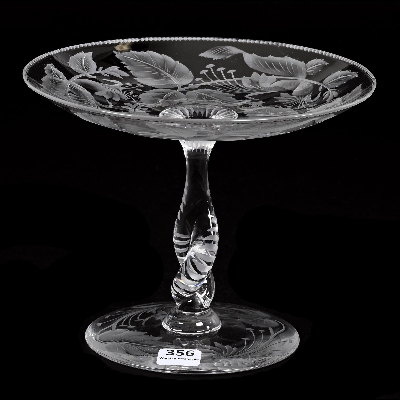 Compote, American Brilliant Cut Glass, Signed Libbey (1 of 3)