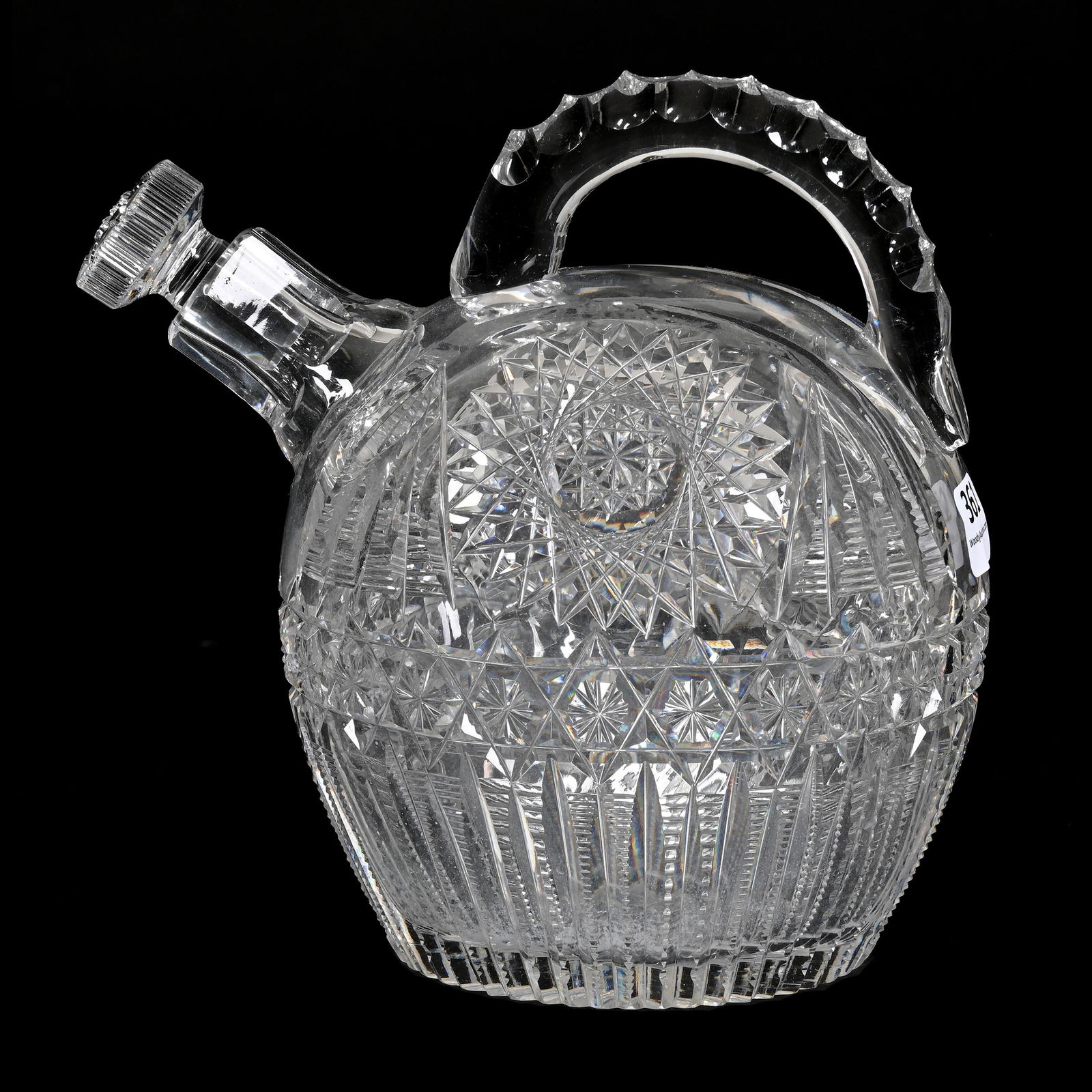 Rum Jug, American Brilliant Cut Glass (1 of 3)