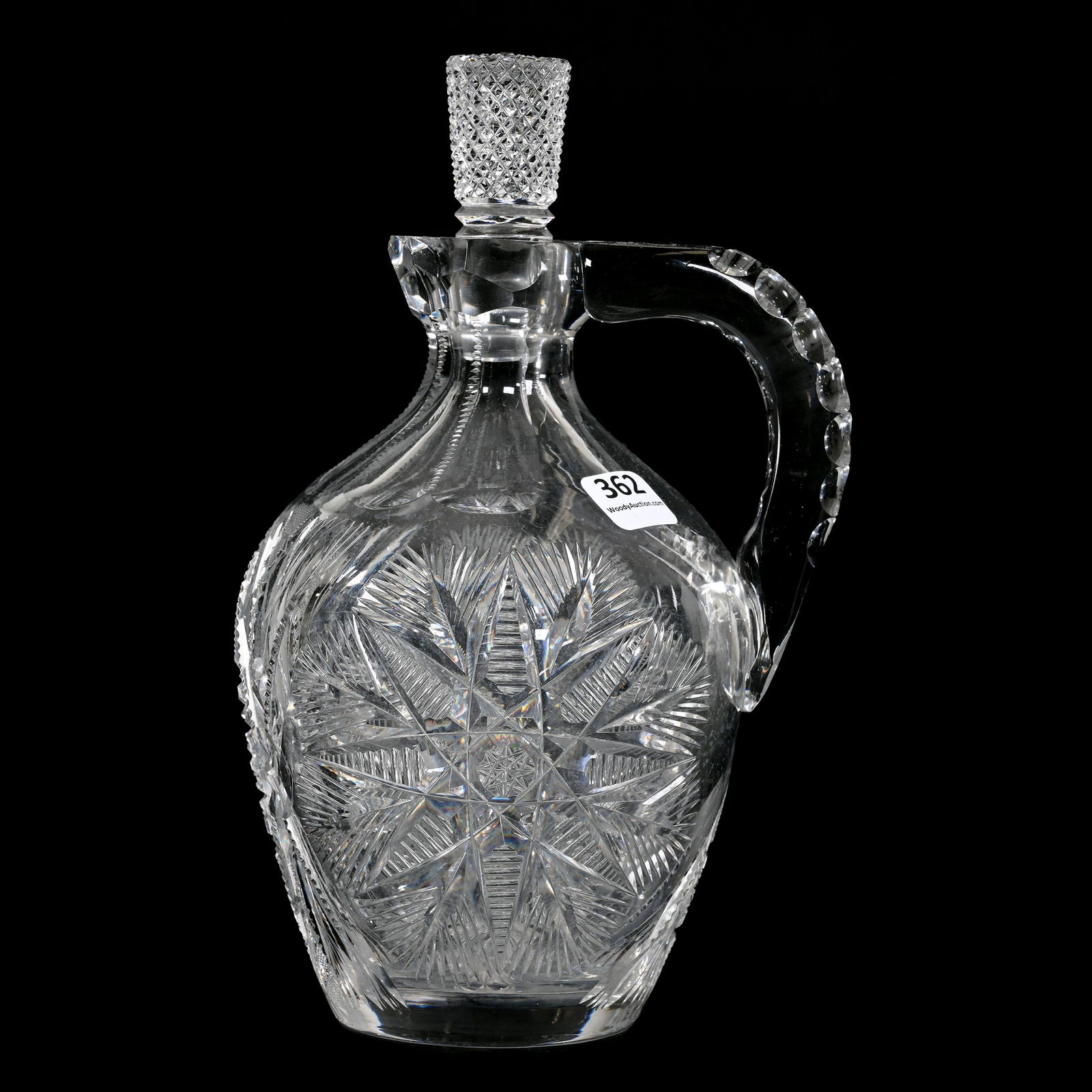 Whiskey Jug, American Brilliant Cut Glass (1 of 6)