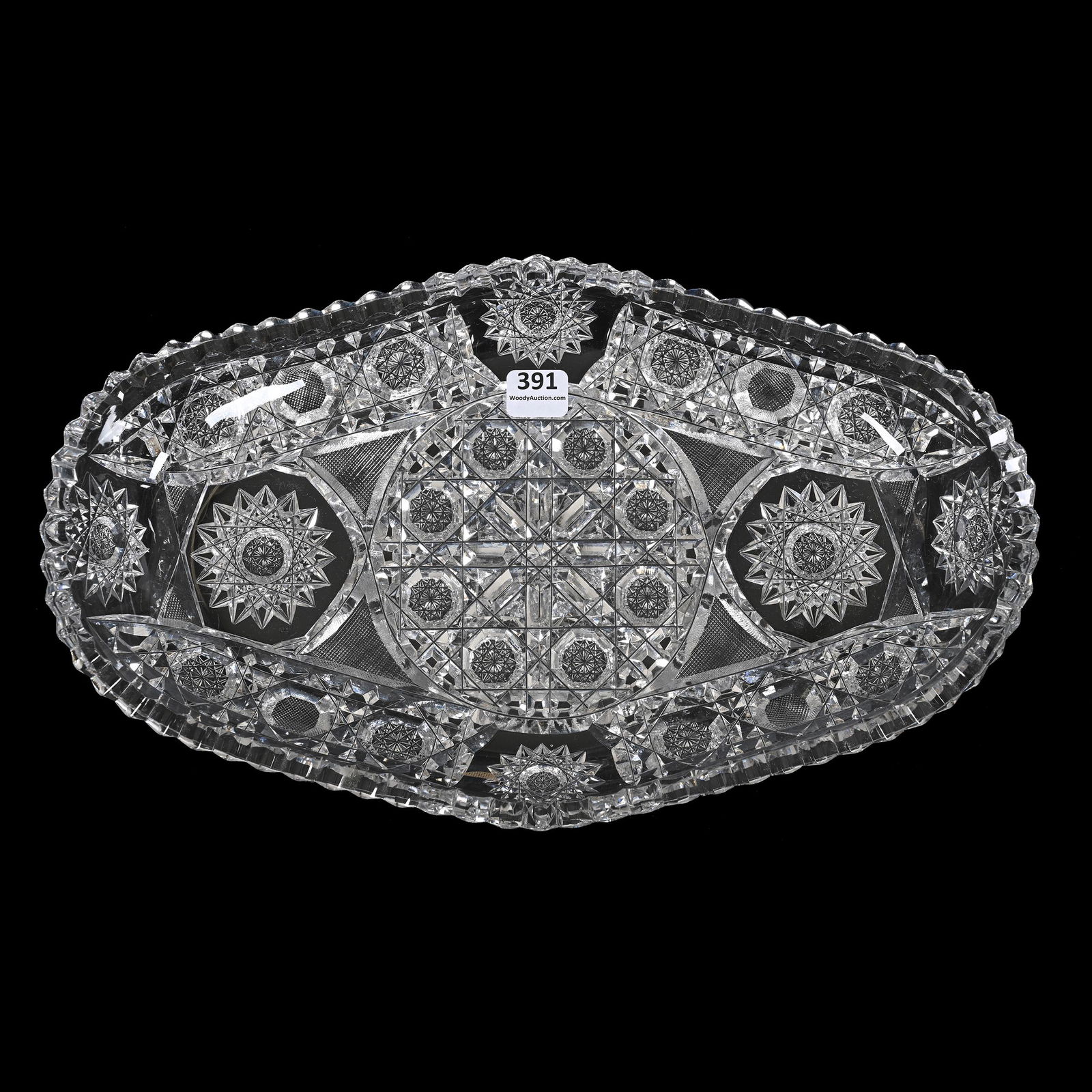 Ice Cream Tray, American Brilliant Cut Glass, Signed Fry (1 of 2)