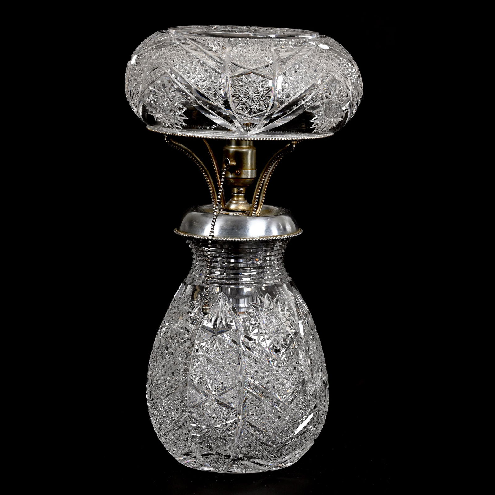 Specialty Lamp, American Brilliant Cut Glass (1 of 4)