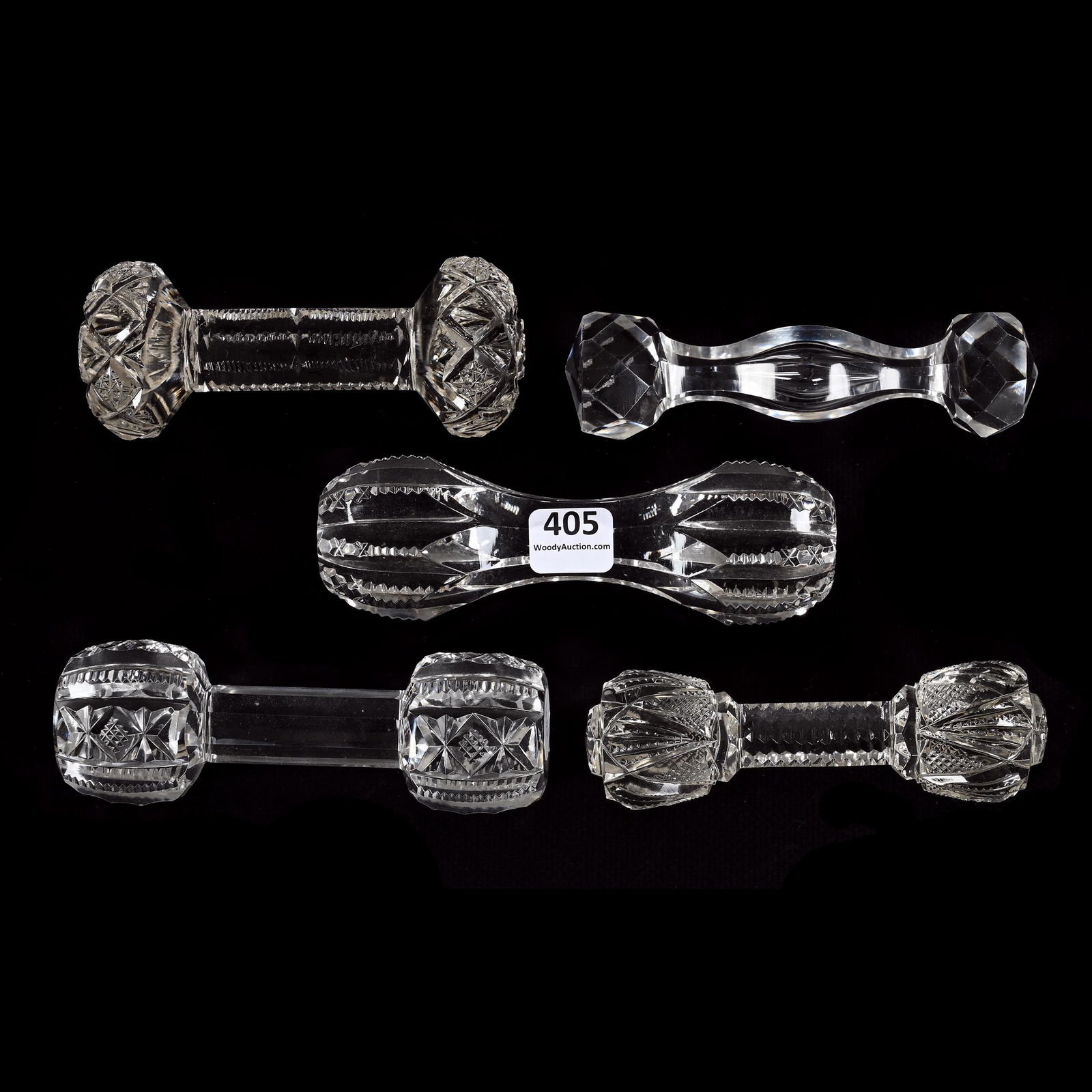 (5) Assorted Knife Rests, American Brilliant Cut Glass (1 of 2)