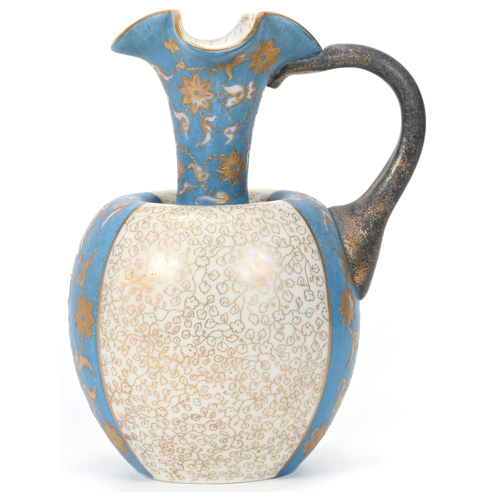 Pitcher Signed Tischer Karlsbad Bohemian Glass (1 of 3)