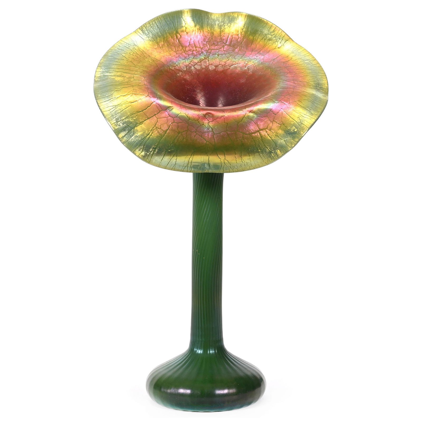 Vase, Jack In Pulpit Form, Contemporary Art Glass (1 of 3)