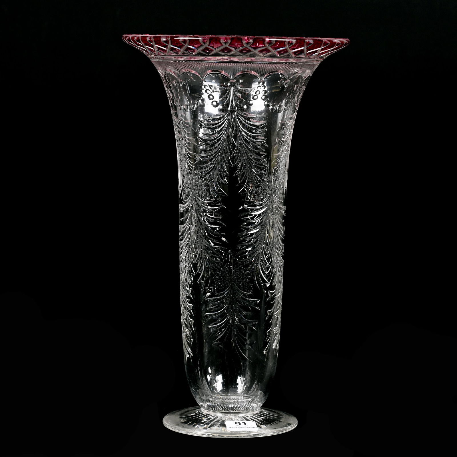 Vase, Unmarked Pairpoint Art Glass (1 of 3)