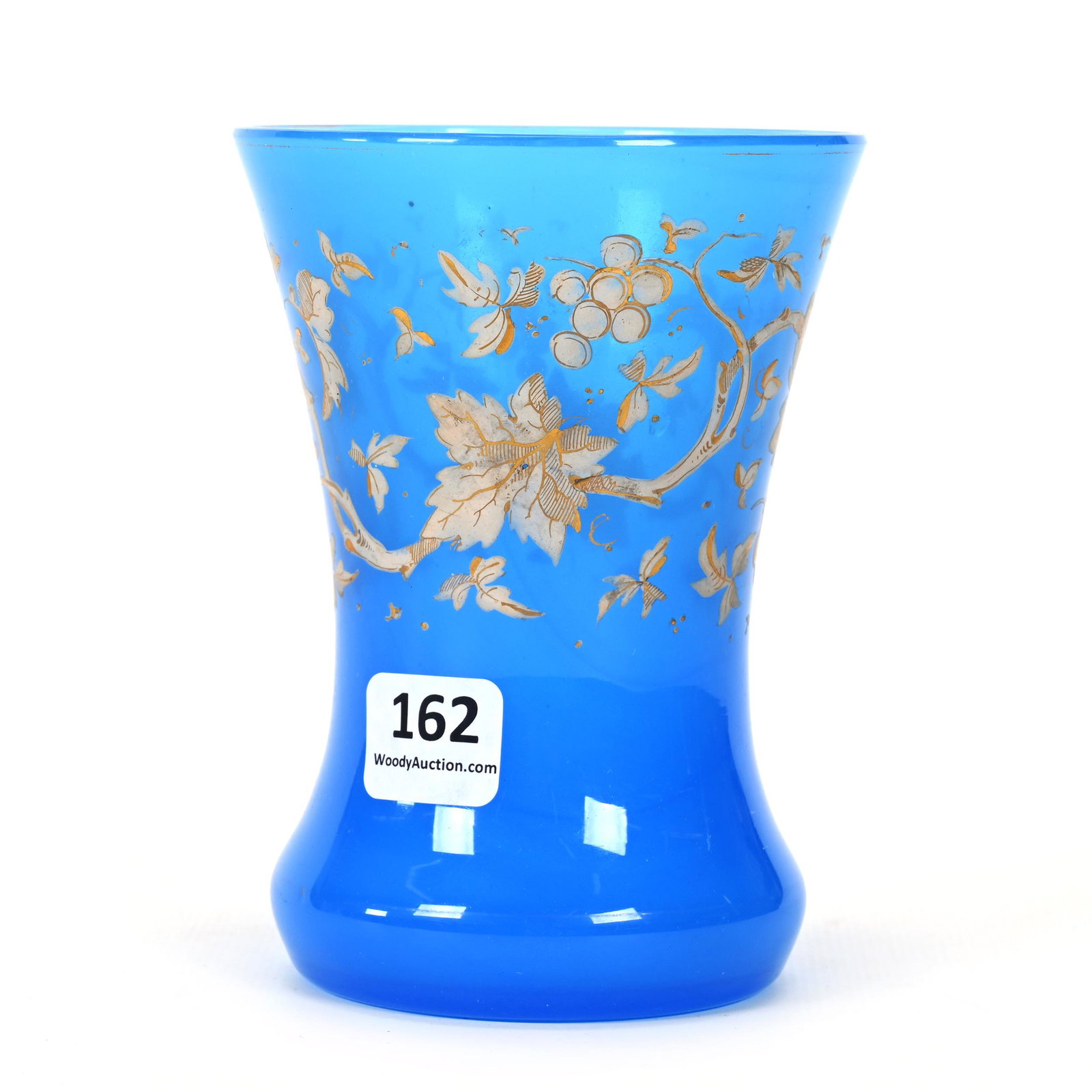 Beaker, Blue Opaline Bohemian Art Glass (1 of 3)