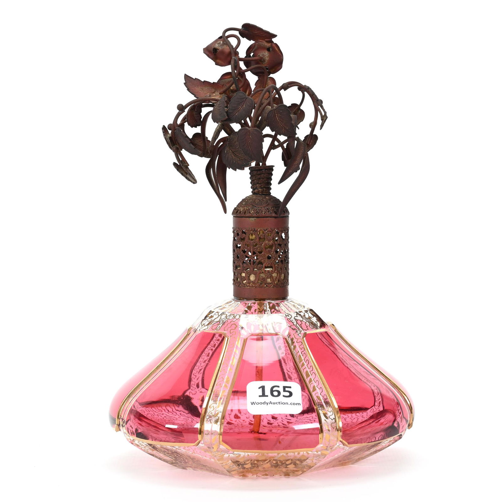 Atomizer, Clear Bohemian Art Glass (1 of 3)