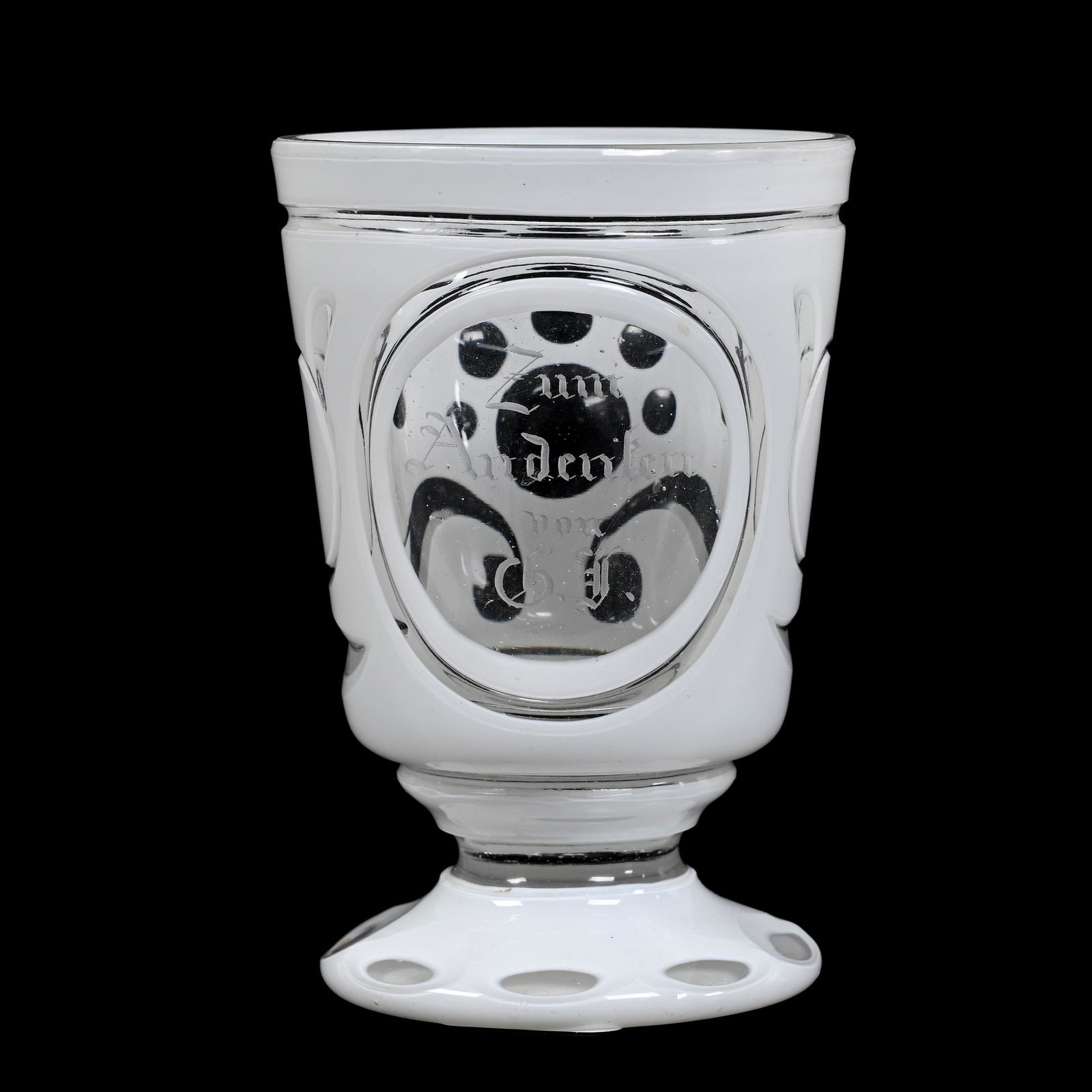 Beaker, Clear Bohemian Art Glass (1 of 3)