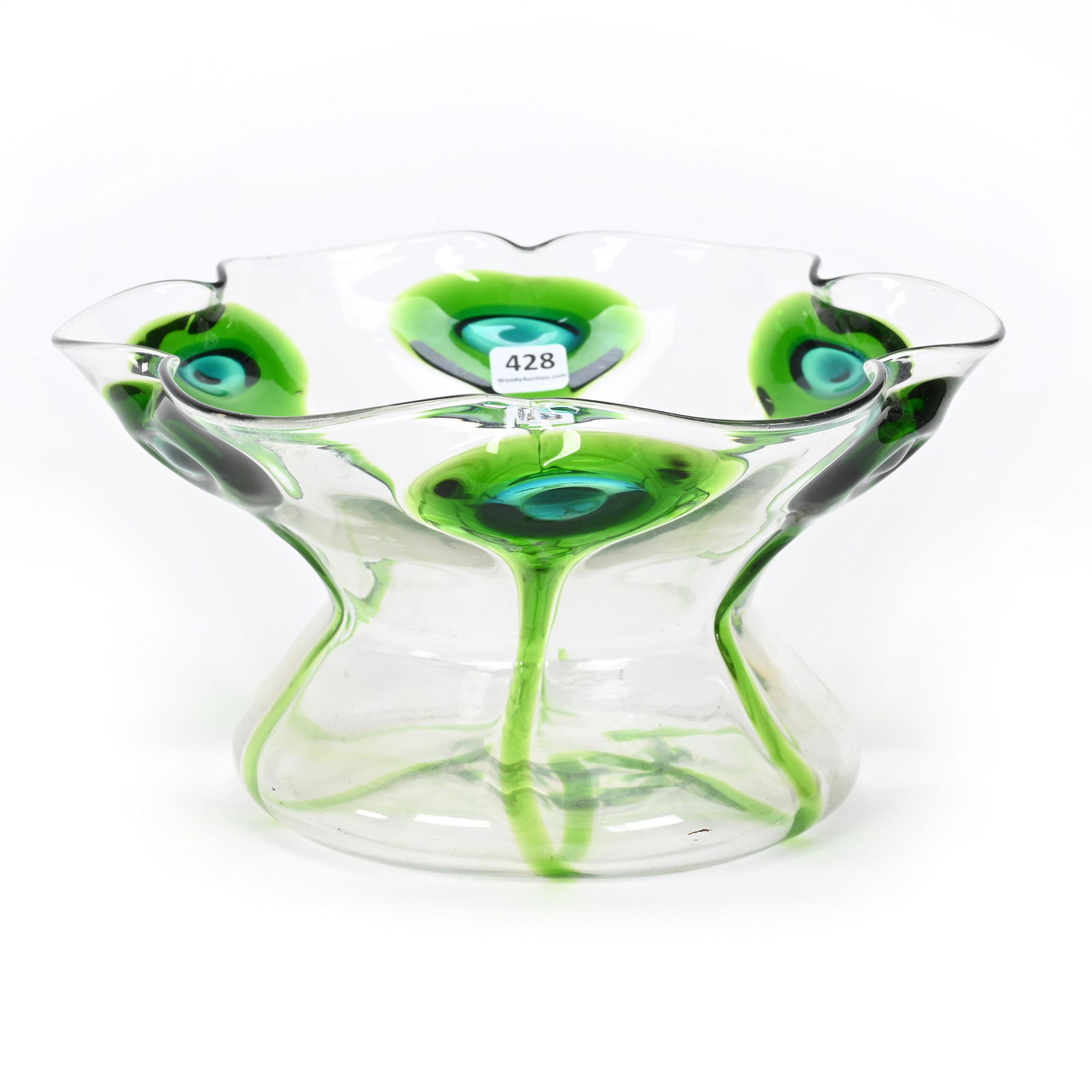 Vase, Clear Bohemian Art Glass By Harrach (1 of 3)