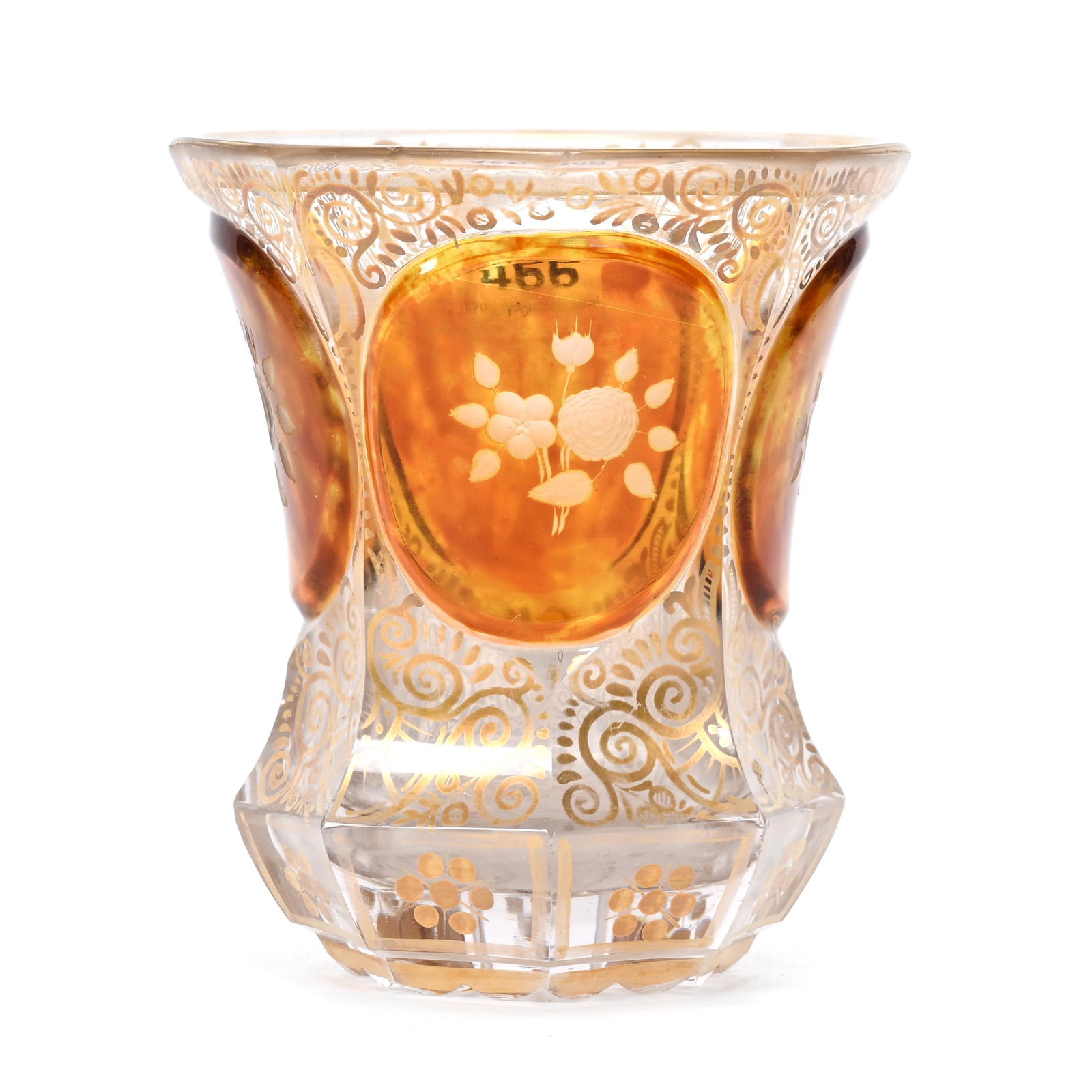 Beaker, Clear Bohemian Art Glass (1 of 3)