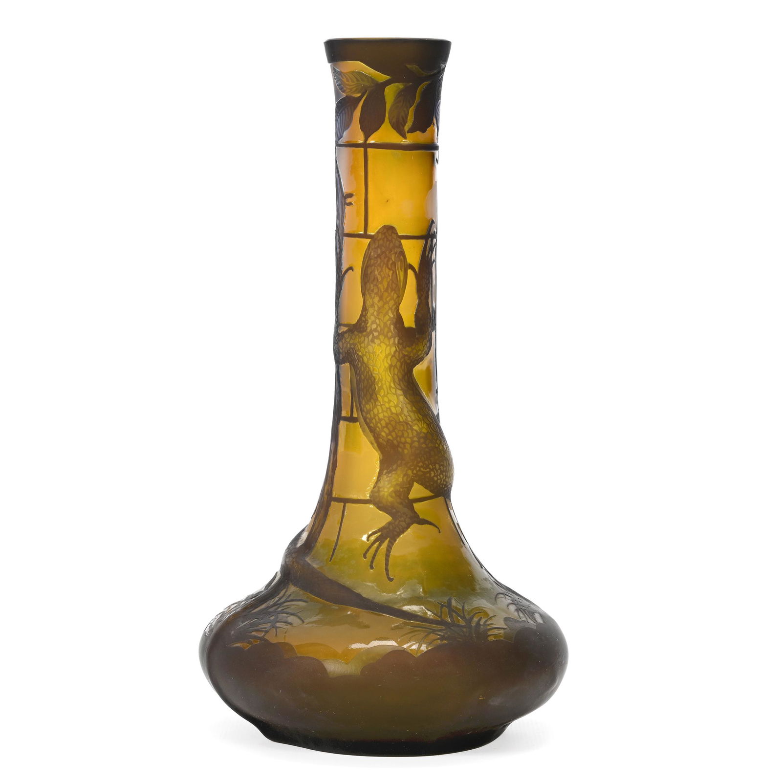 Vase, Modern Reproduction Tip Galle Art Glass (1 of 4)