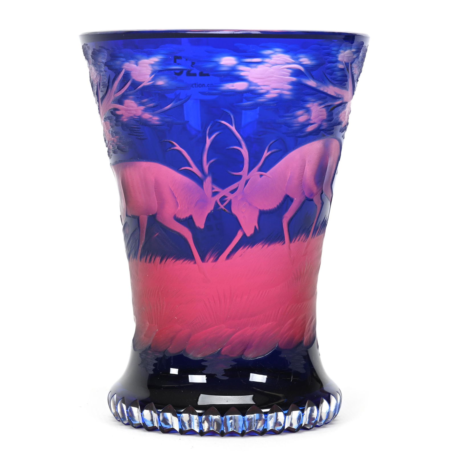 Beaker, Bohemian Cranberry Art Glass (1 of 3)