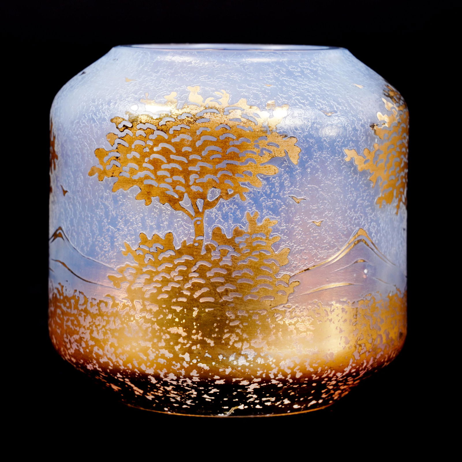 Vase, Clear Opalescent Art Glass (1 of 3)