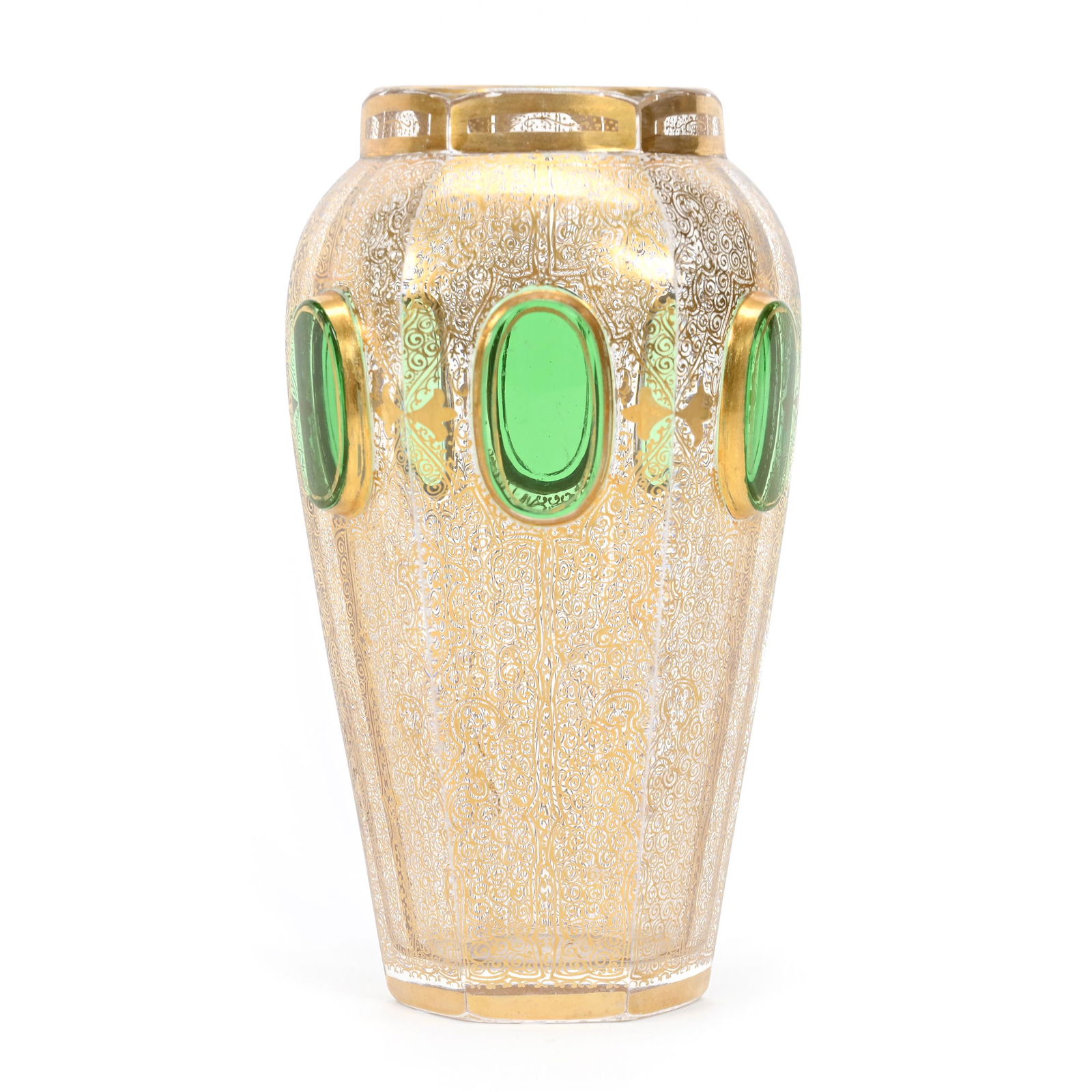 Vase, Clear Bohemian Art Glass (1 of 3)