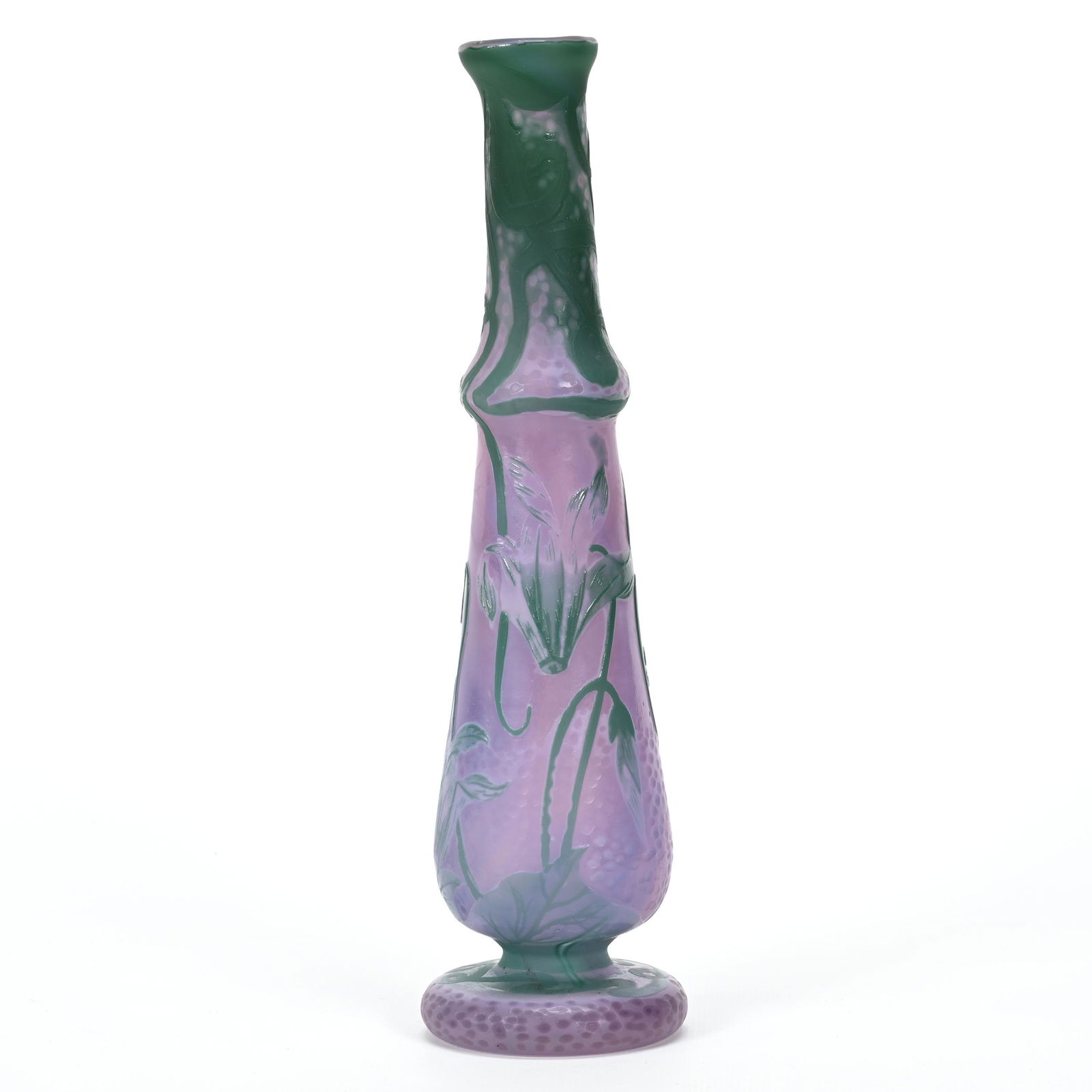 Pedestal Vase, French Cameo Art Glass (1 of 4)