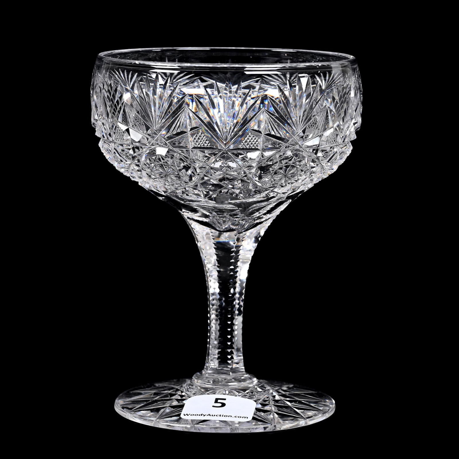 Champagne Stem, ABCG, Coral Pattern By Clark (1 of 3)