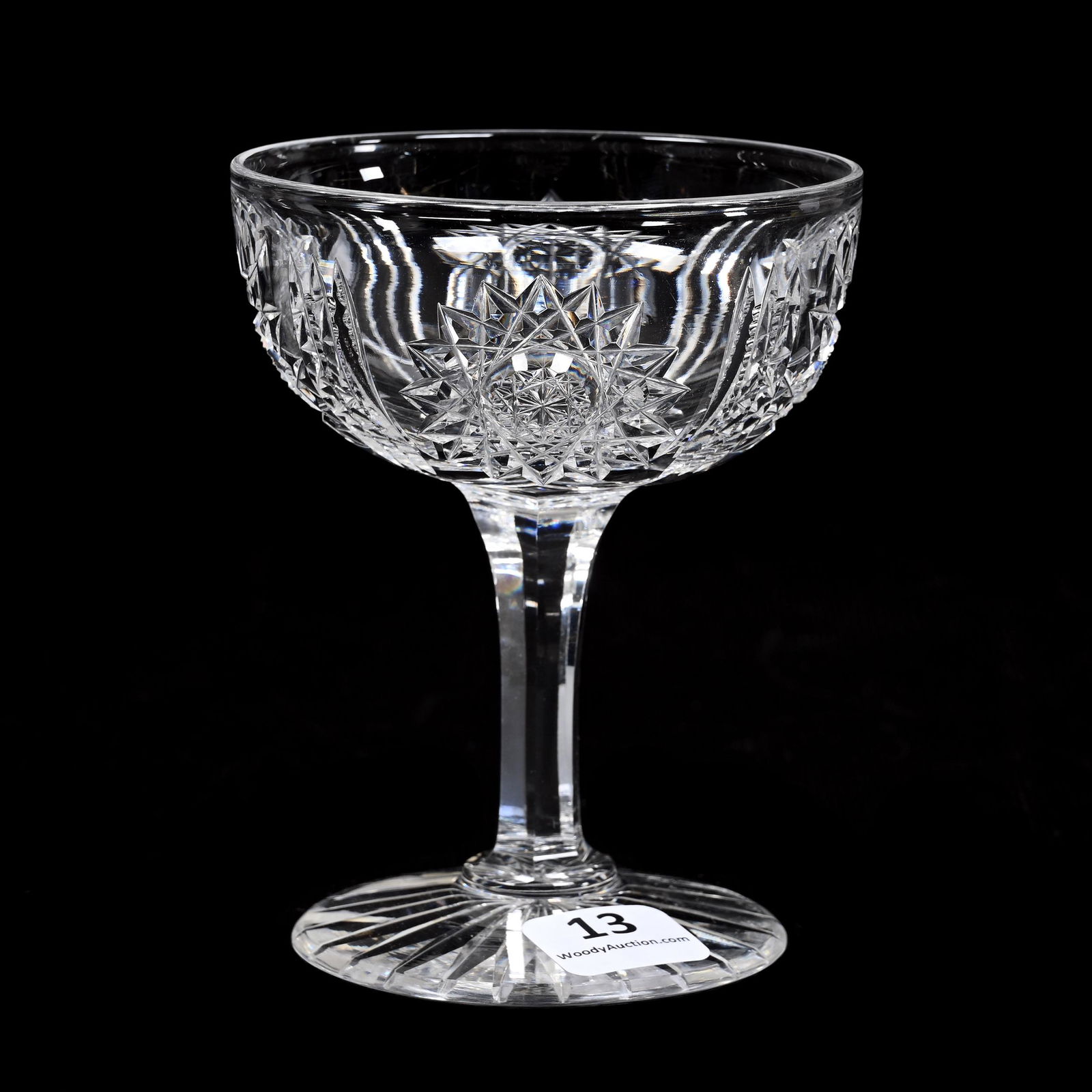 Champagne Stem, ABCG, Celtic Pattern By Dorflinger (1 of 3)