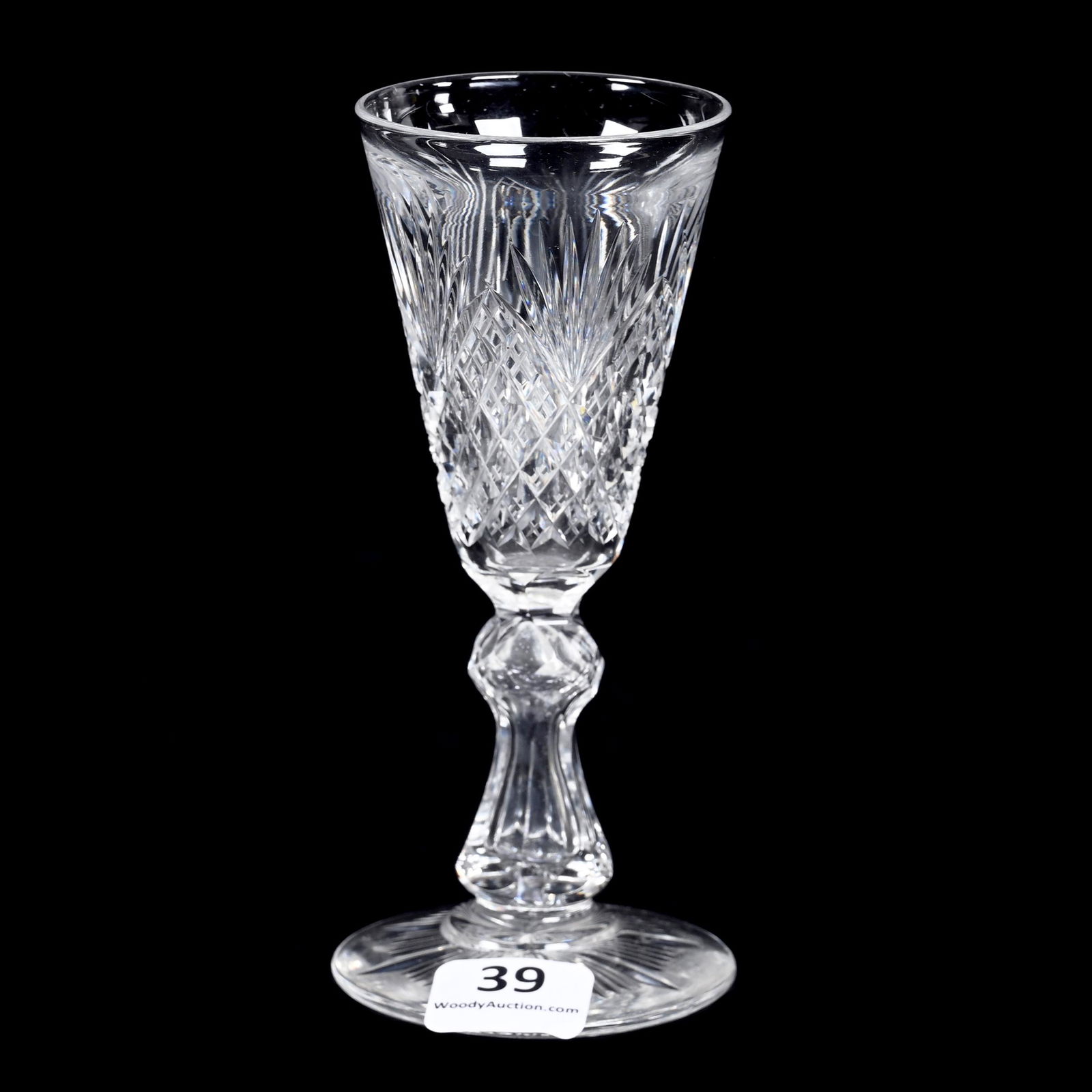 Sherry Stem, American Brilliant Cut Glass (1 of 3)