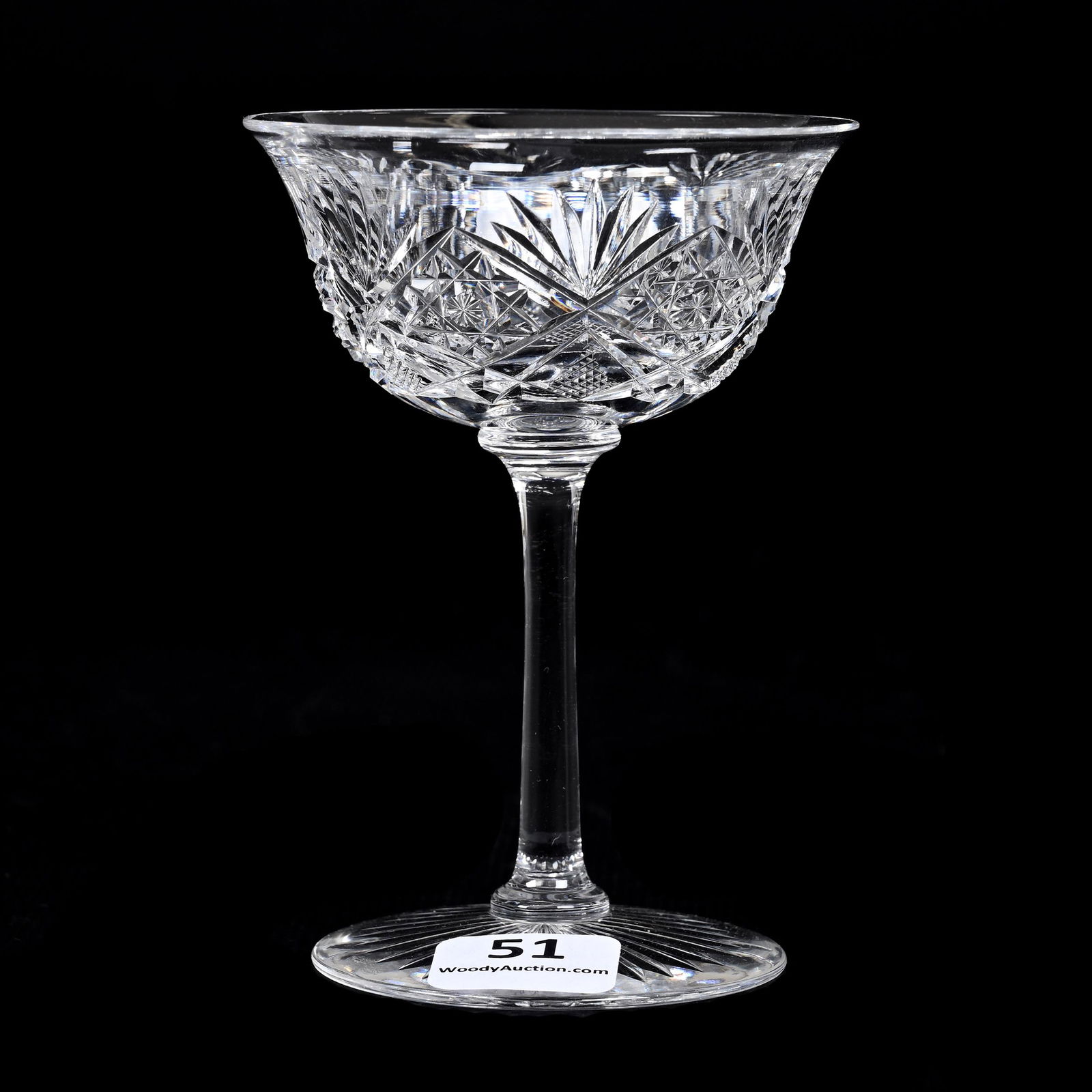 Cocktail Stem, ABCG, Signed Hawkes Gladys Pattern (1 of 3)