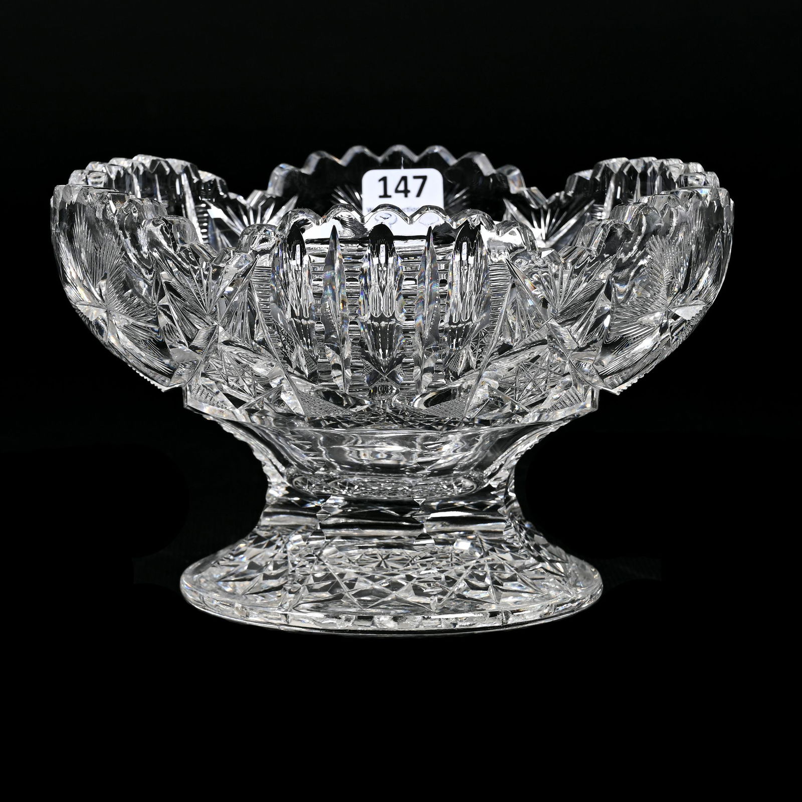 Pedestal Bowl, ABCG, Fairview Pattern By Maple City (1 of 3)