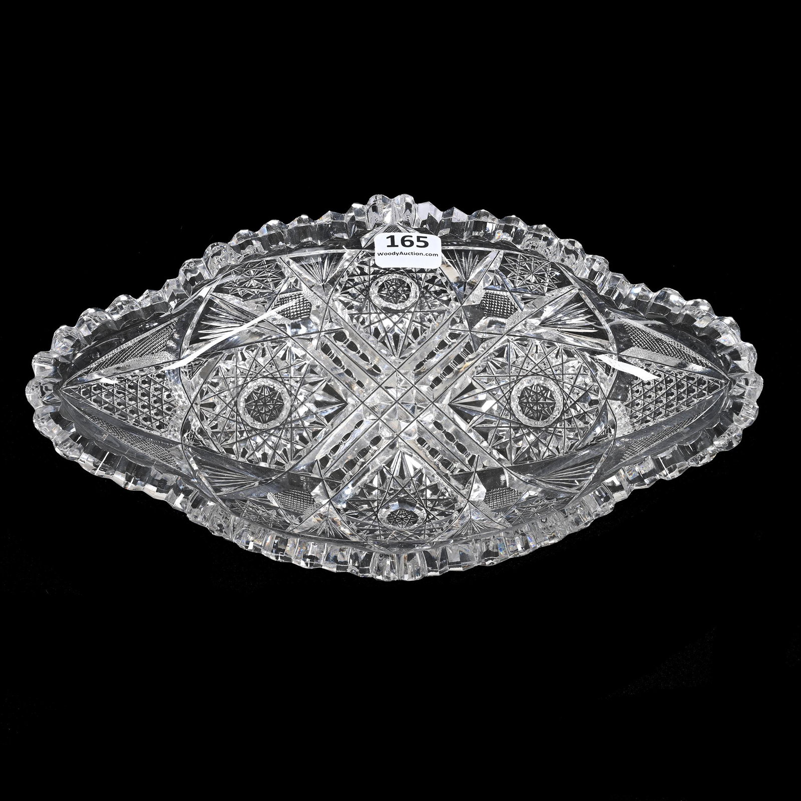 Relish, ABCG: Relish, ABCG, 9.25" x 5", Hobstar, Nailhead Diamond, Strawberry Diamond, Prism And Fan Motif, Polished Tooth, Rich & Sandy Encelewski Collection.