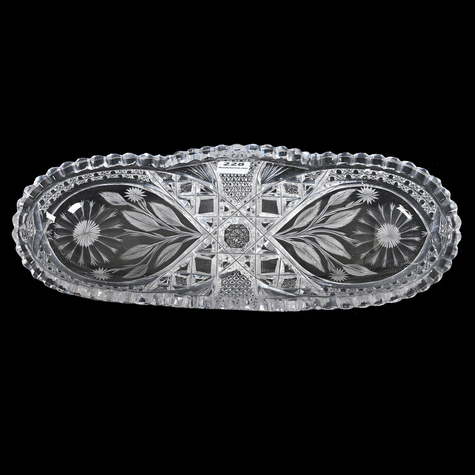 Celery Tray, ABCG, Signed J. Hoare Nassau Pattern (1 of 3)