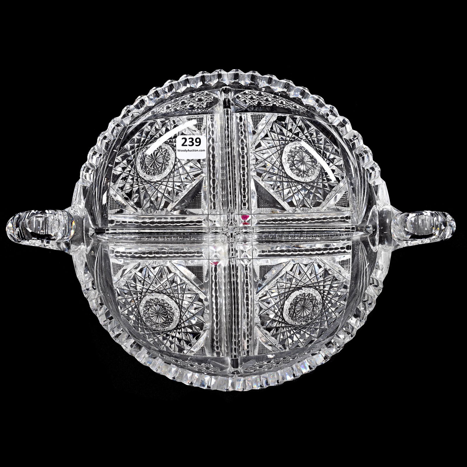 Bowl, Four Division, Two Handles, ABCG (1 of 2)