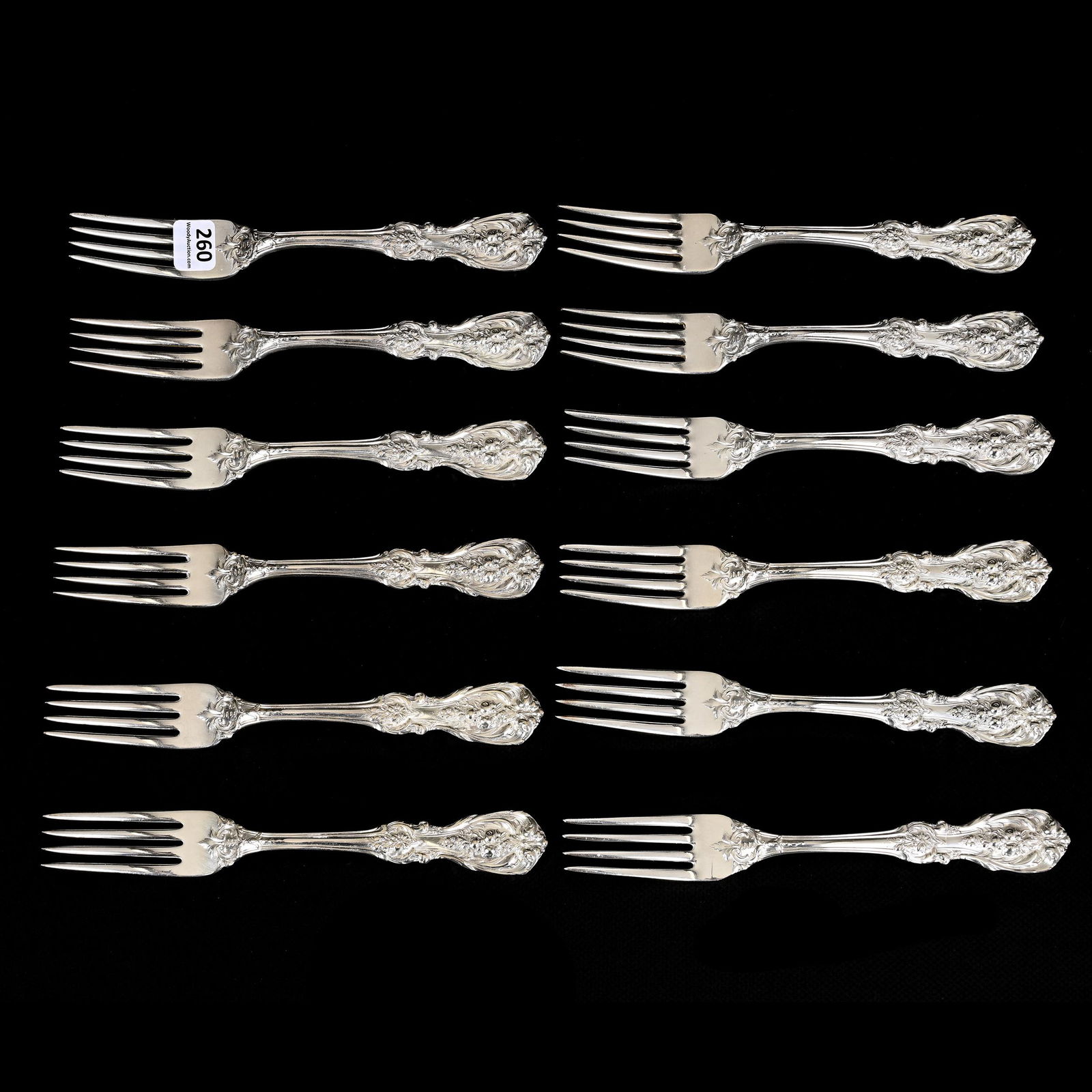 (12) Large Place Forks, Francis 1st Sterling Silver (1 of 4)
