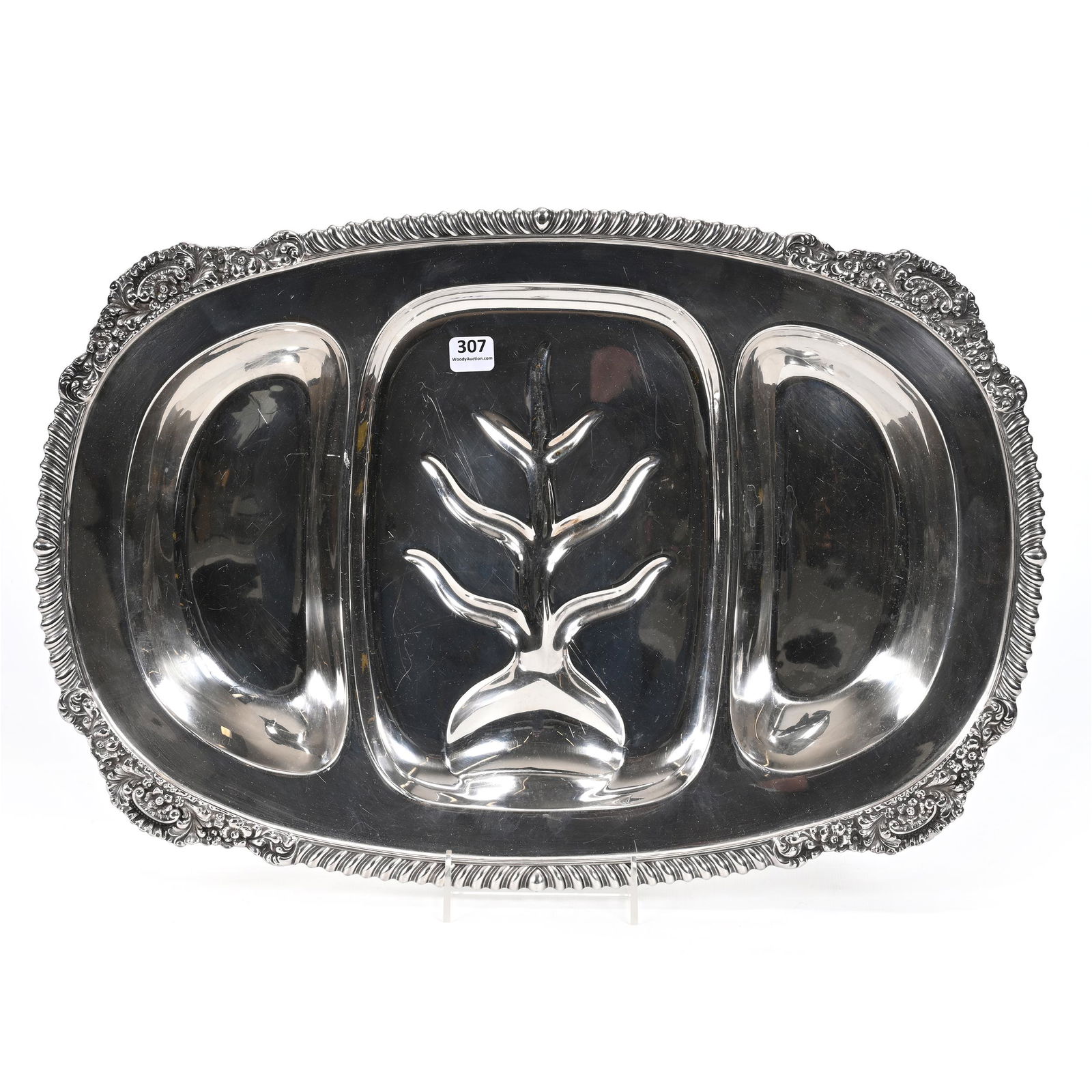 Meat Tray, Silverplate Marked Reed & Barton #10121 (1 of 3)