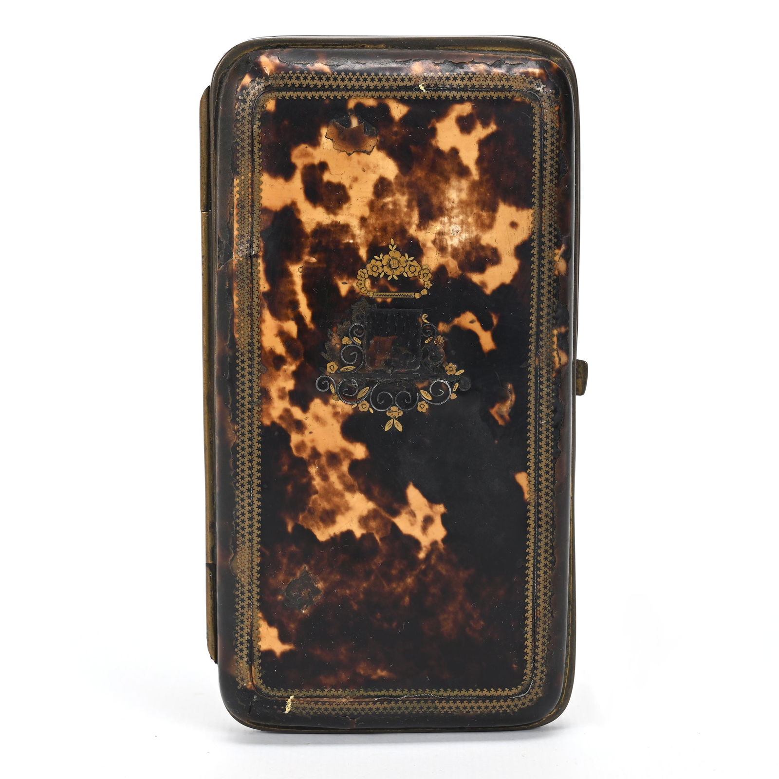 Victorian Tortoise Shell Cigar/Spectacle Case (1 of 3)