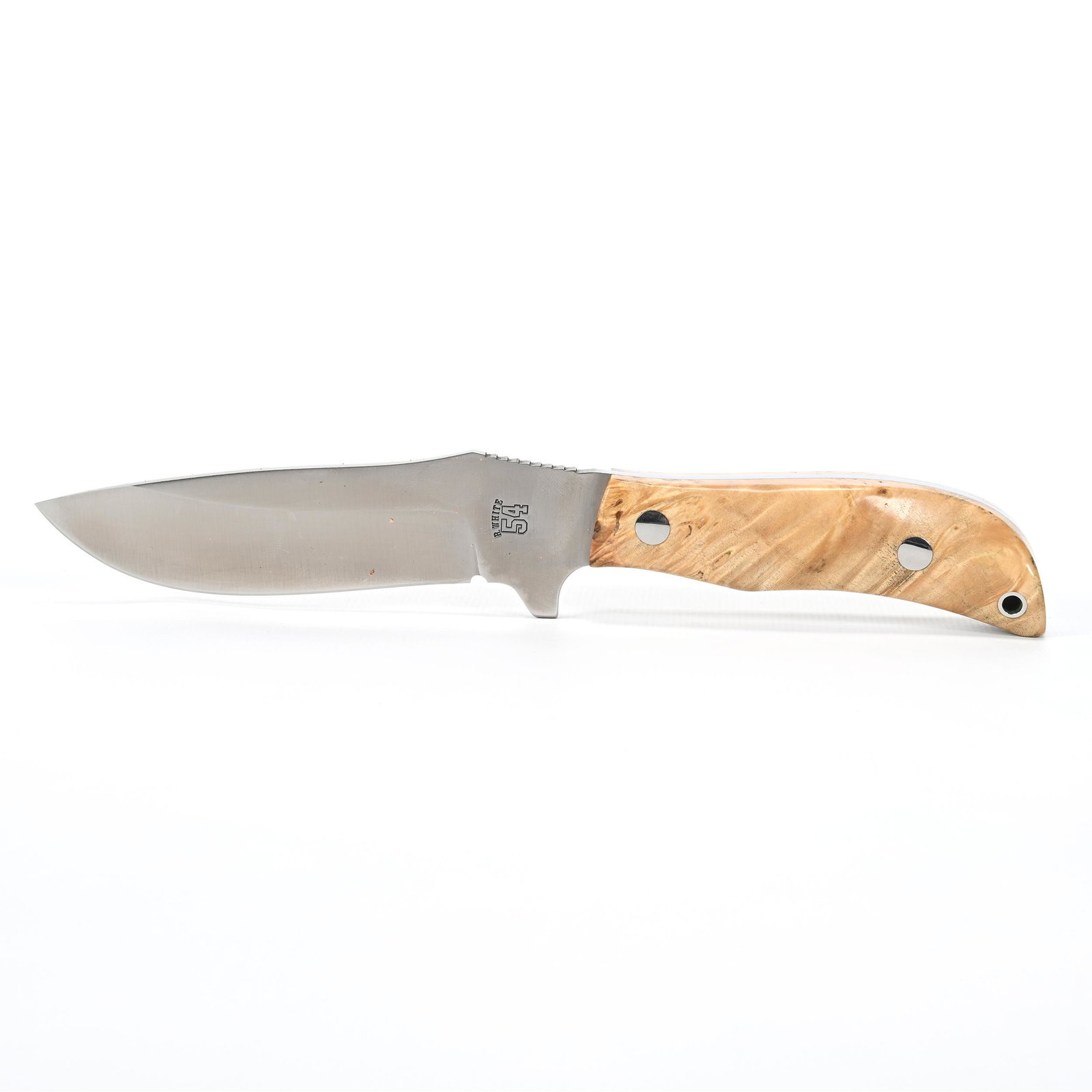 Randy White Knife In Original Leather Sheath: Randy White Knife In Original Leather Sheath, 9.75" overall, Signed "Randy White HOF '94", Blade Also Stamped "R. White 54", Also Stamped "Ericson 10", Fantastic Quality, Made By NFL Hall Of Fame Memb