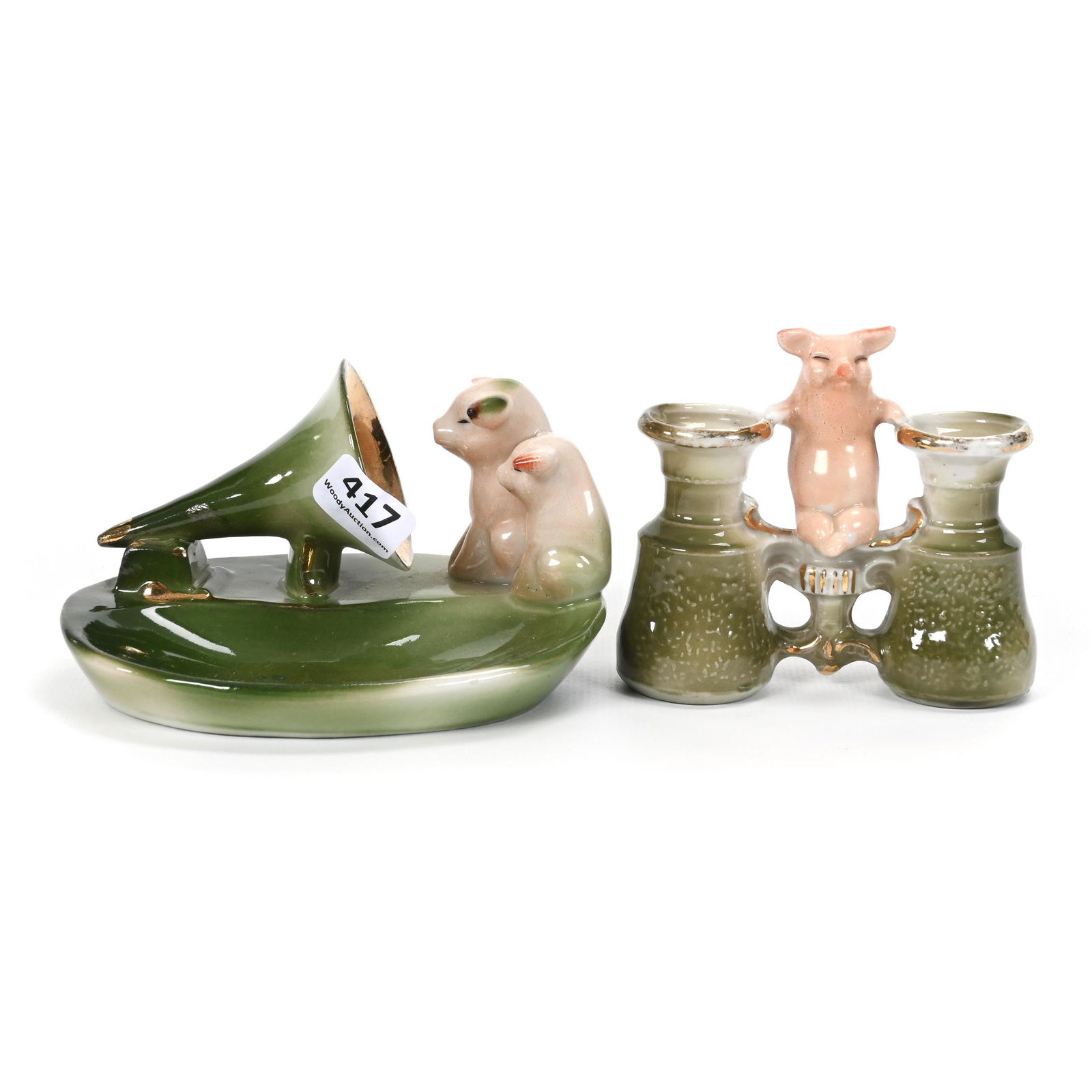 (2) Germany Pig Figural Items (1 of 3)