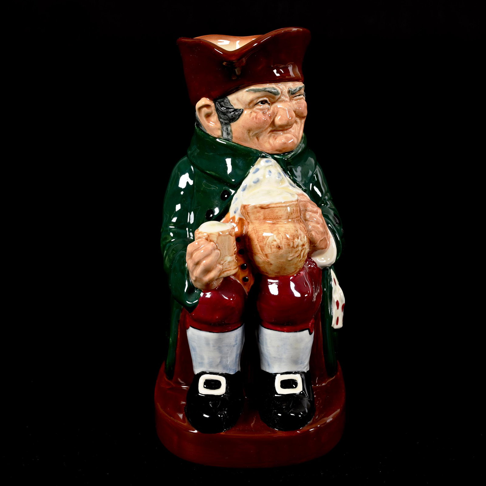 Toby Jug, Royal Doulton "Old Charlie": Toby Jug, Royal Doulton "Old Charlie", 8.5" x 5.5", Full Figure, Larry & Sharla Michael.