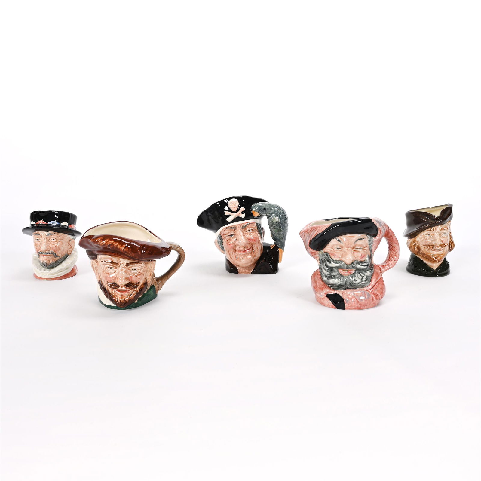 (5) Character Jugs, Royal Doulton (1 of 3)