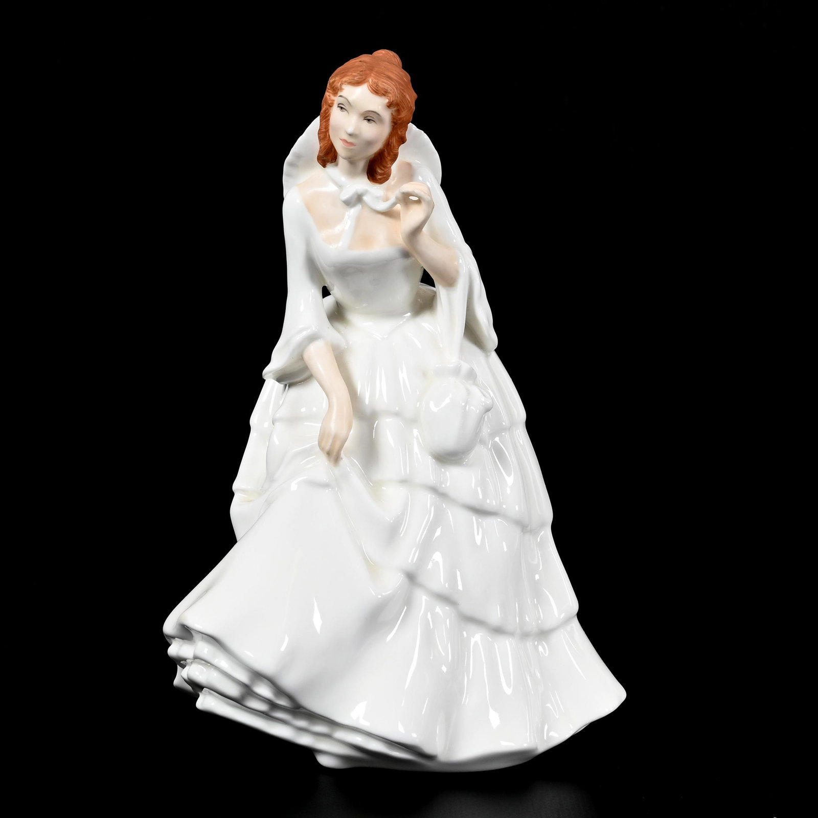 Figurine, Royal Doulton, Barbara: Figurine, Royal Doulton, Barbara, 8" x 5.75", HN2962, Larry & Sharla Michael.