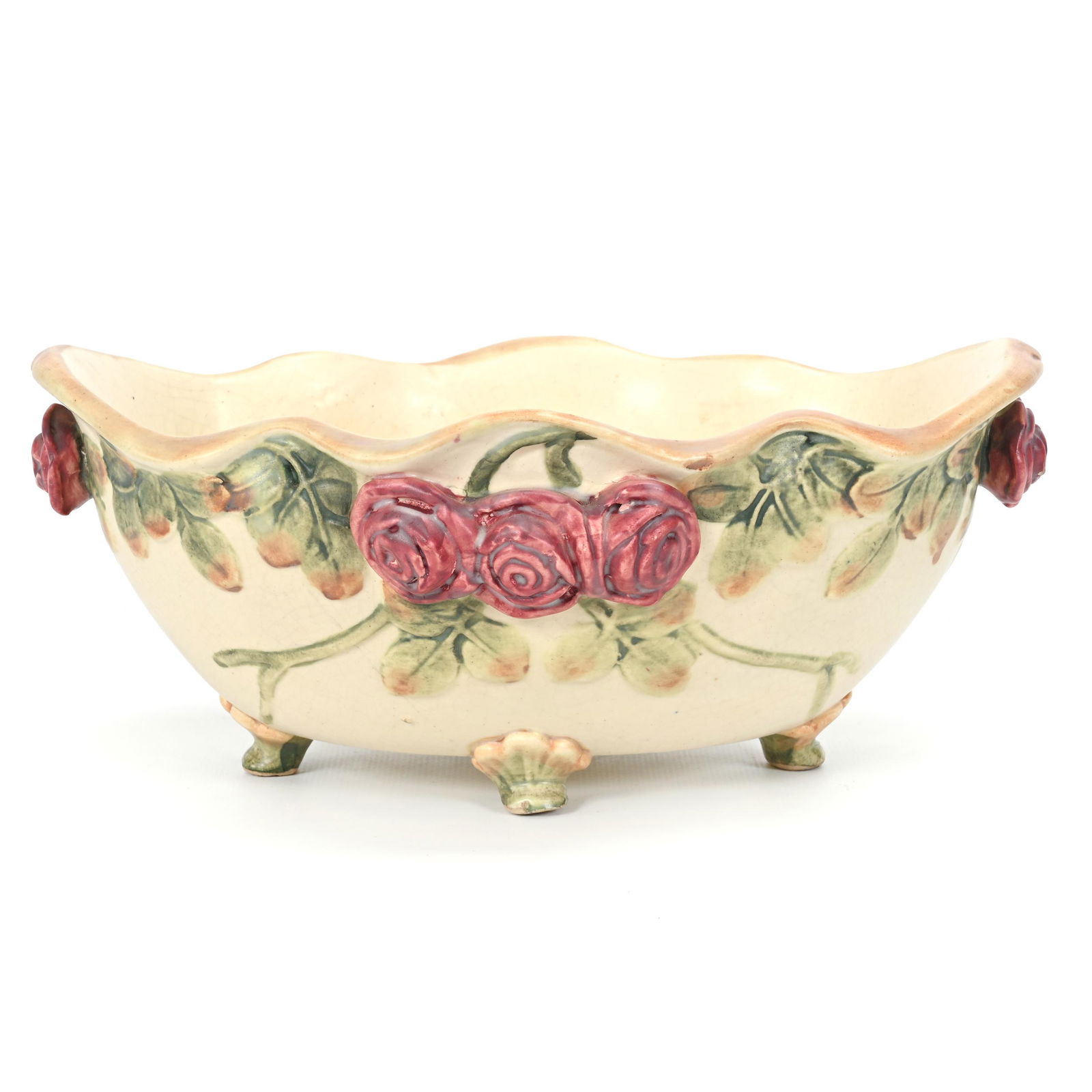 Oval Bowl, Weller Art Pottery, Roma Pattern (1 of 4)