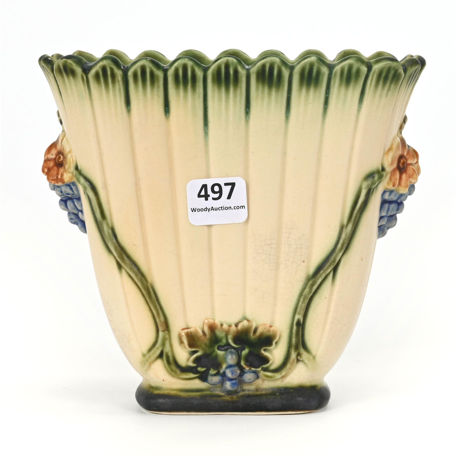 Vase, Weller Art Pottery, Florenza Pattern (1 of 4)