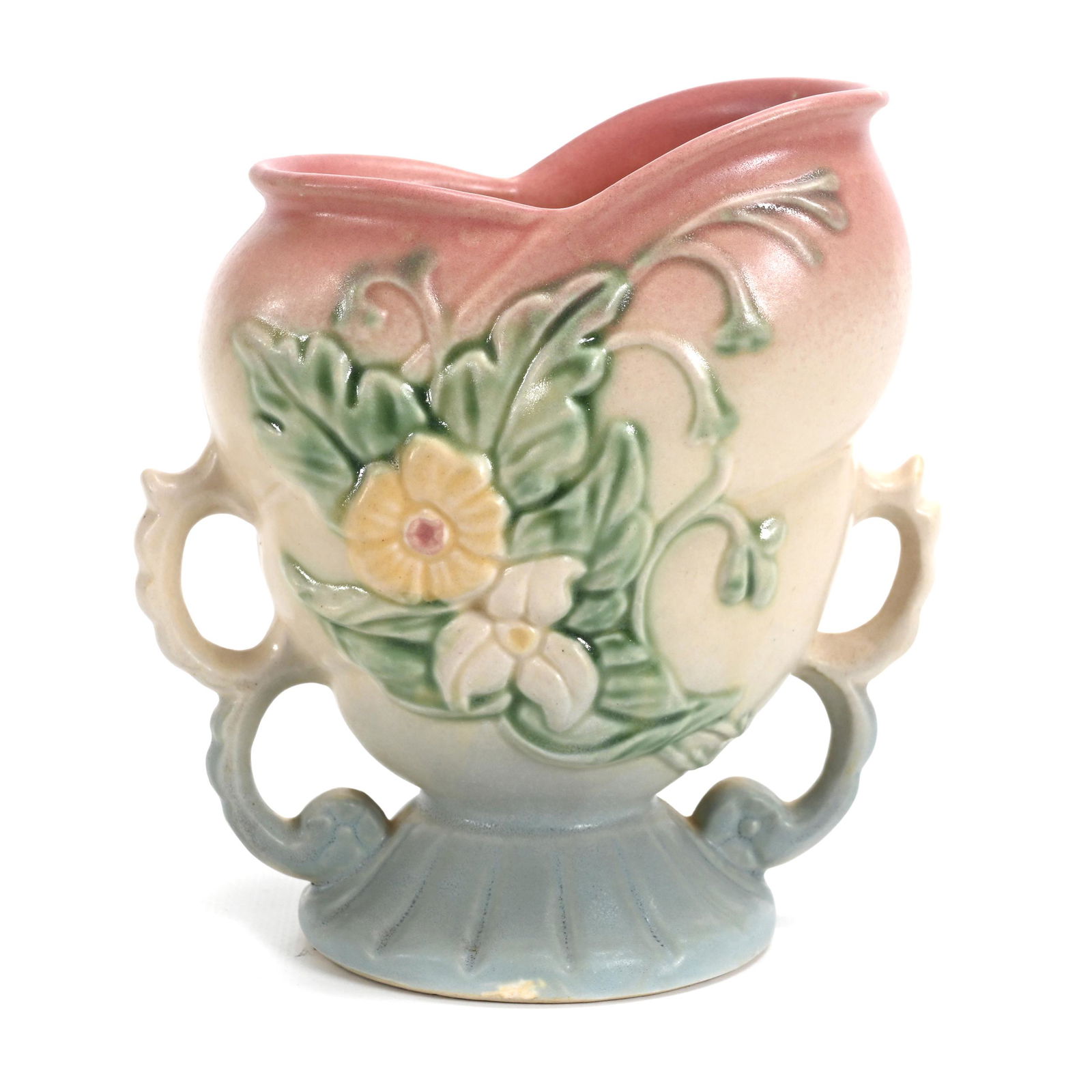 Vase, Two Handles, Hull Art Pottery, W-5-6 1/2" (1 of 4)