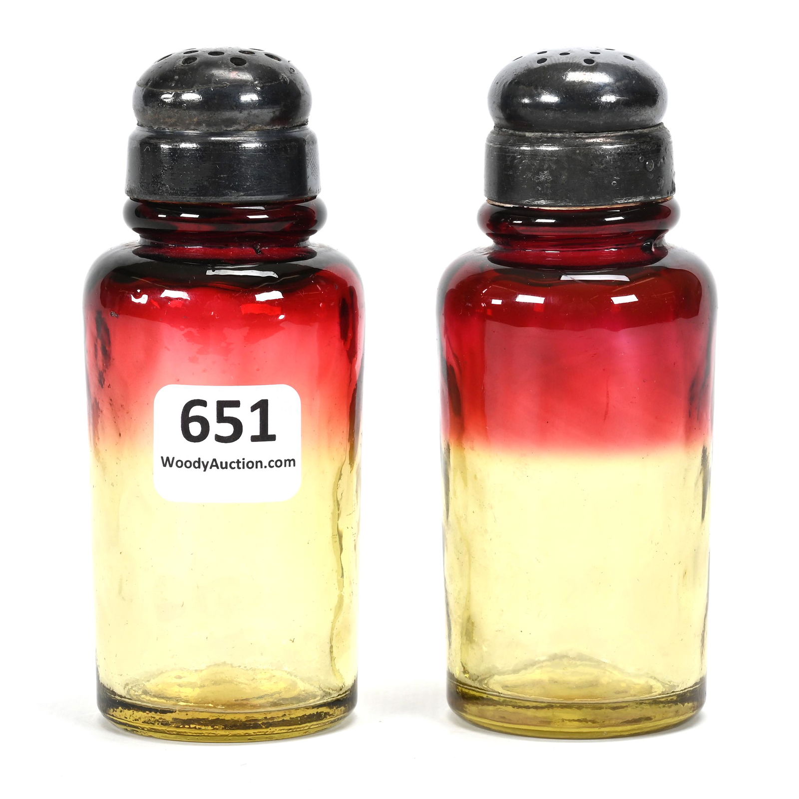 Pair Salt & Pepper Shakers, Rubina Verde Coinspot (1 of 4)