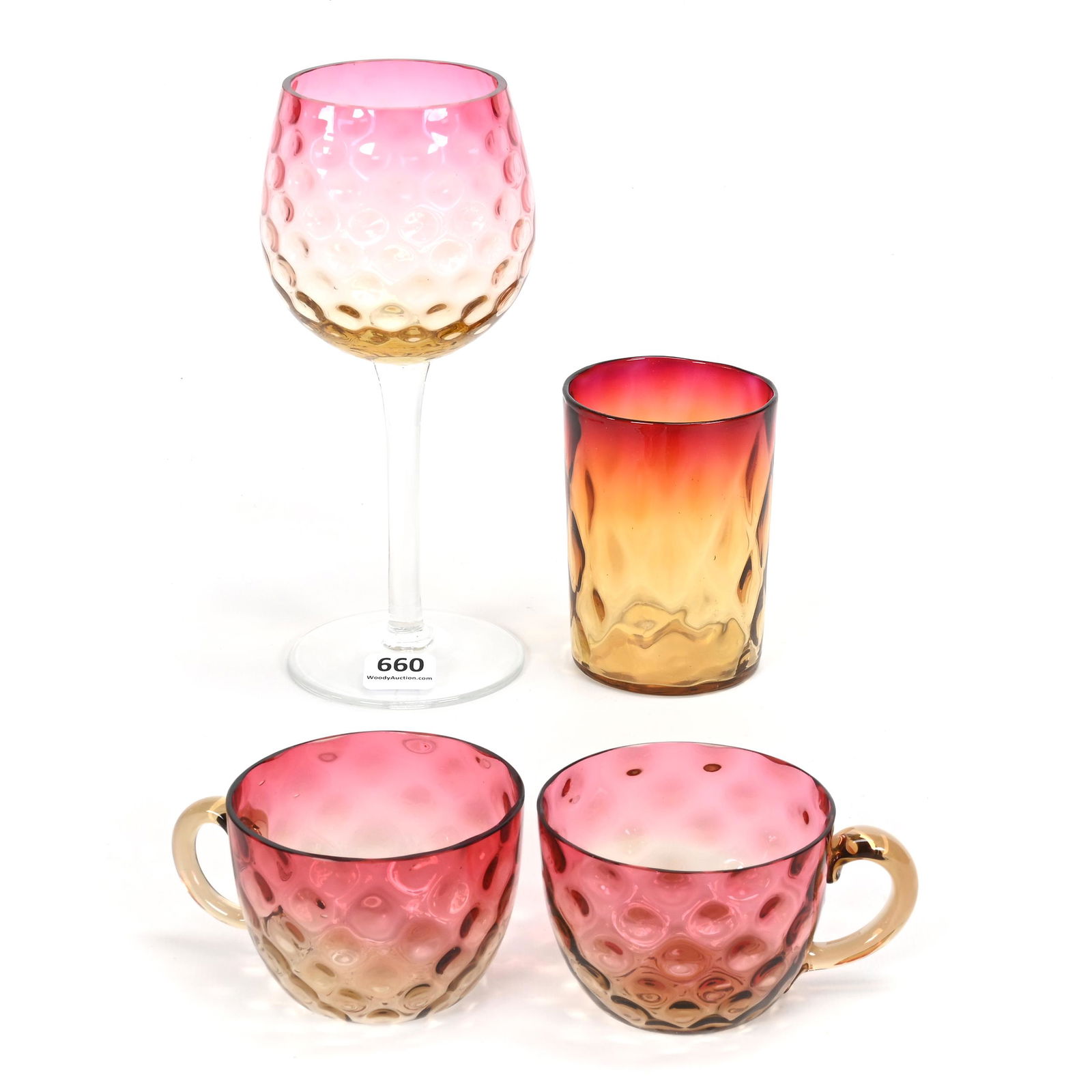 (4) Assorted Art Glass Items (1 of 6)