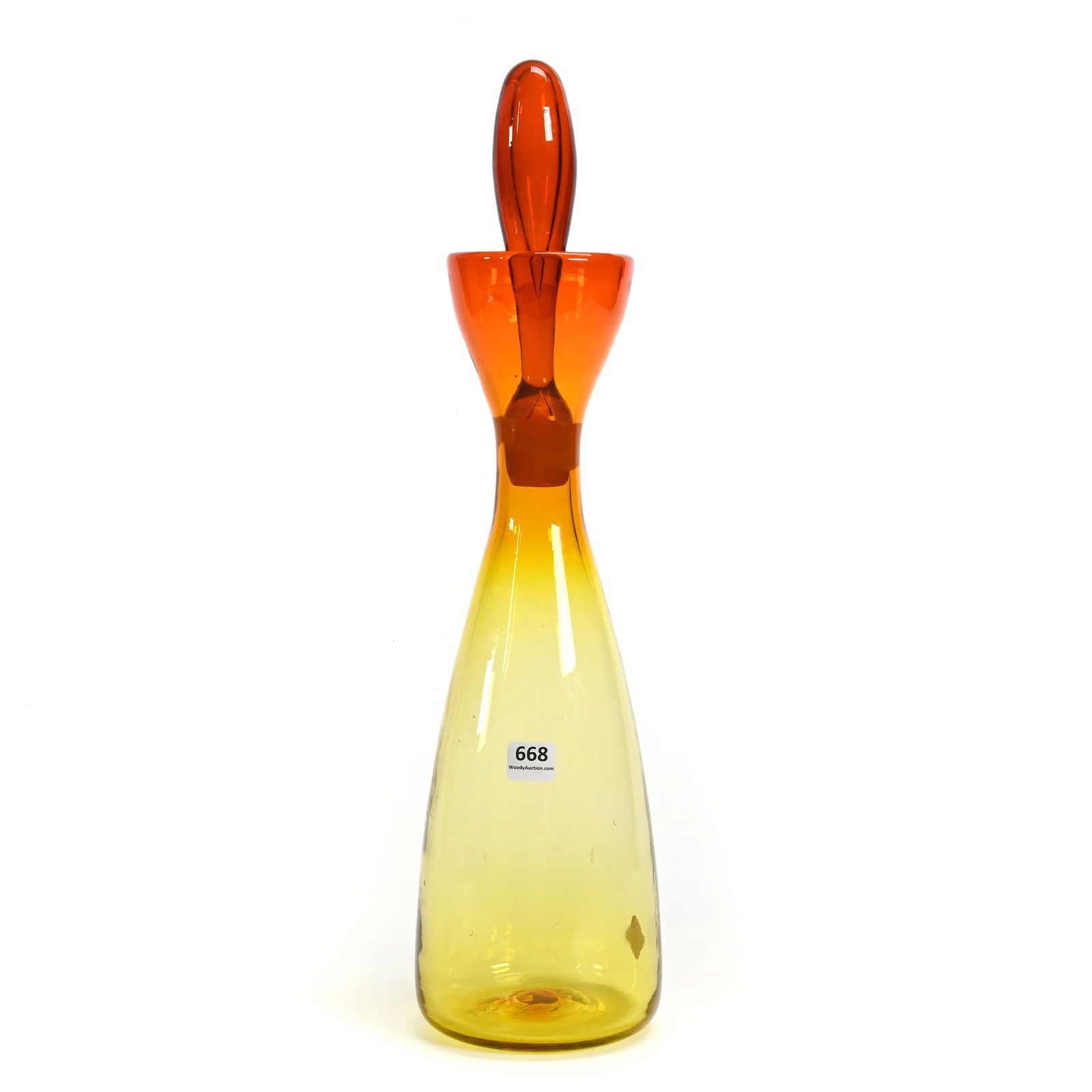 Decanter, Amberina Glass By Blenko, Mid Century (1 of 5)