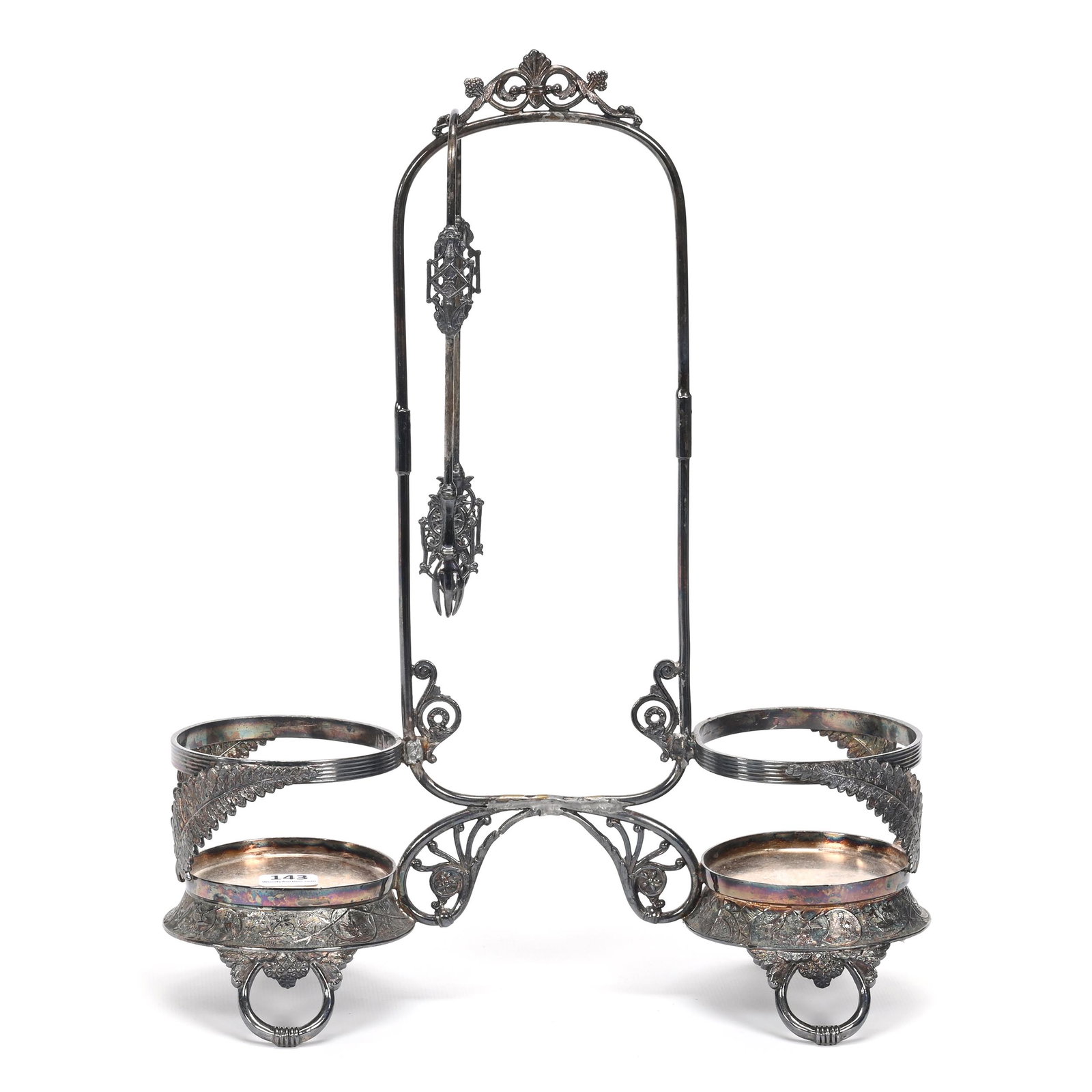 Victorian Double Pickle Castor Silverplate Frame (1 of 4)
