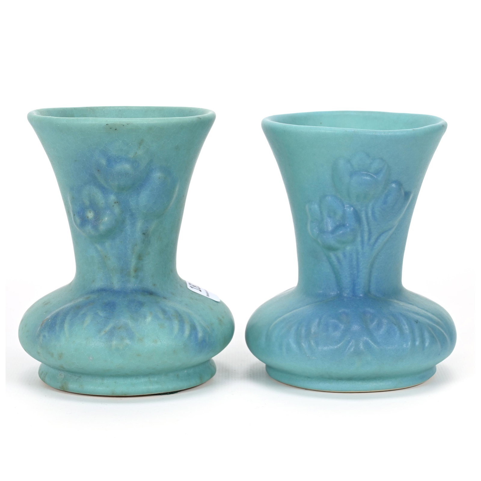Pair Vases Marked Van Briggle Art Pottery (1 of 3)