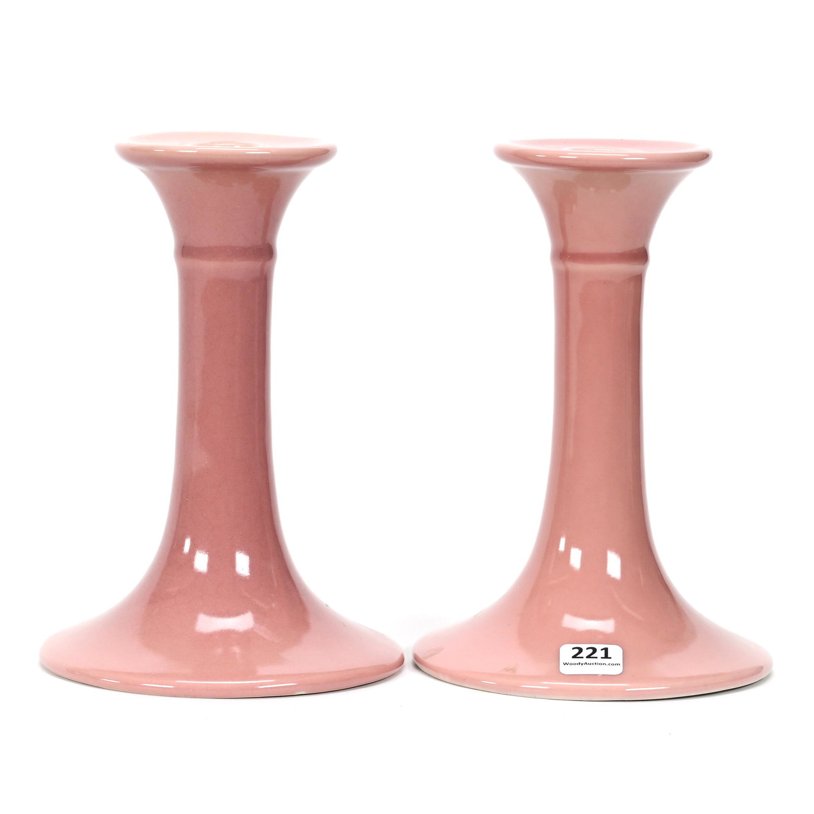 Pair Candlesticks Marked Rookwood Art Pottery #822C (1 of 3)