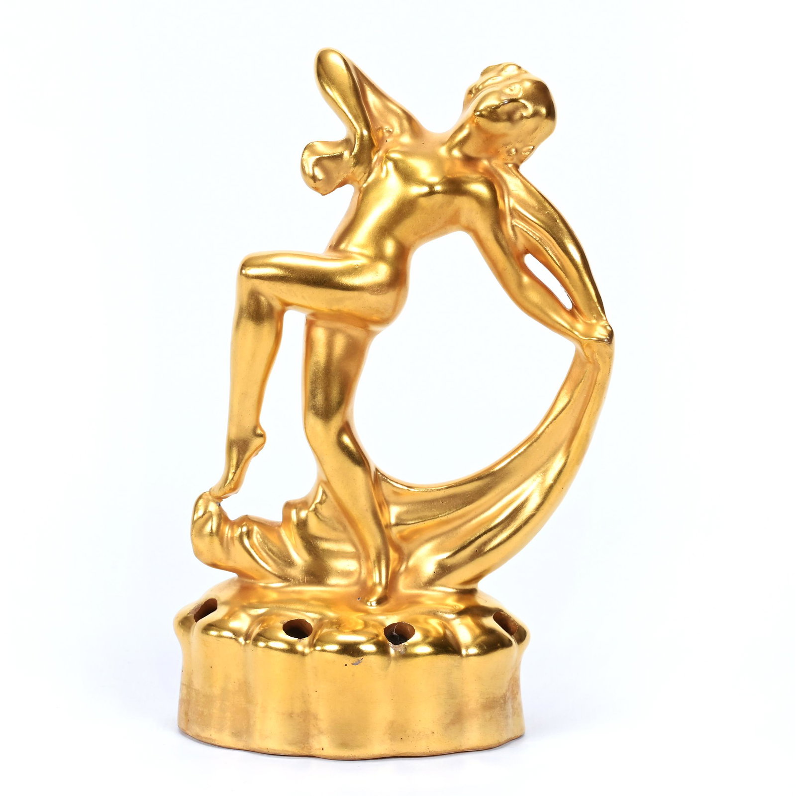 Figural Flower Frog Marked Pickard (1 of 3)