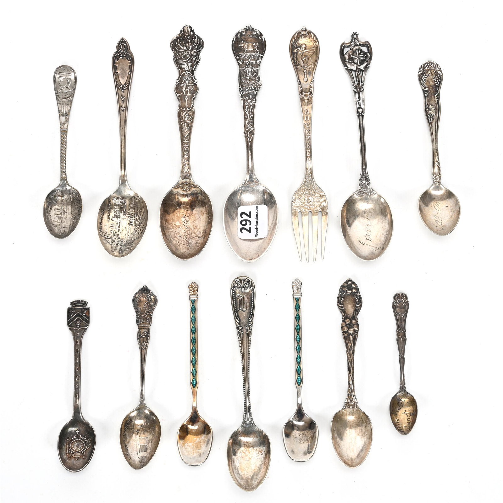 (14) Assorted Teaspoons, (1 of 6)