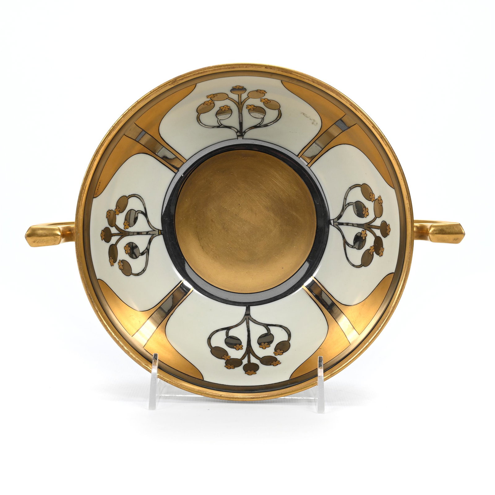 Bowl Marked Pickard Aura Argenta Linear Pattern (1 of 4)