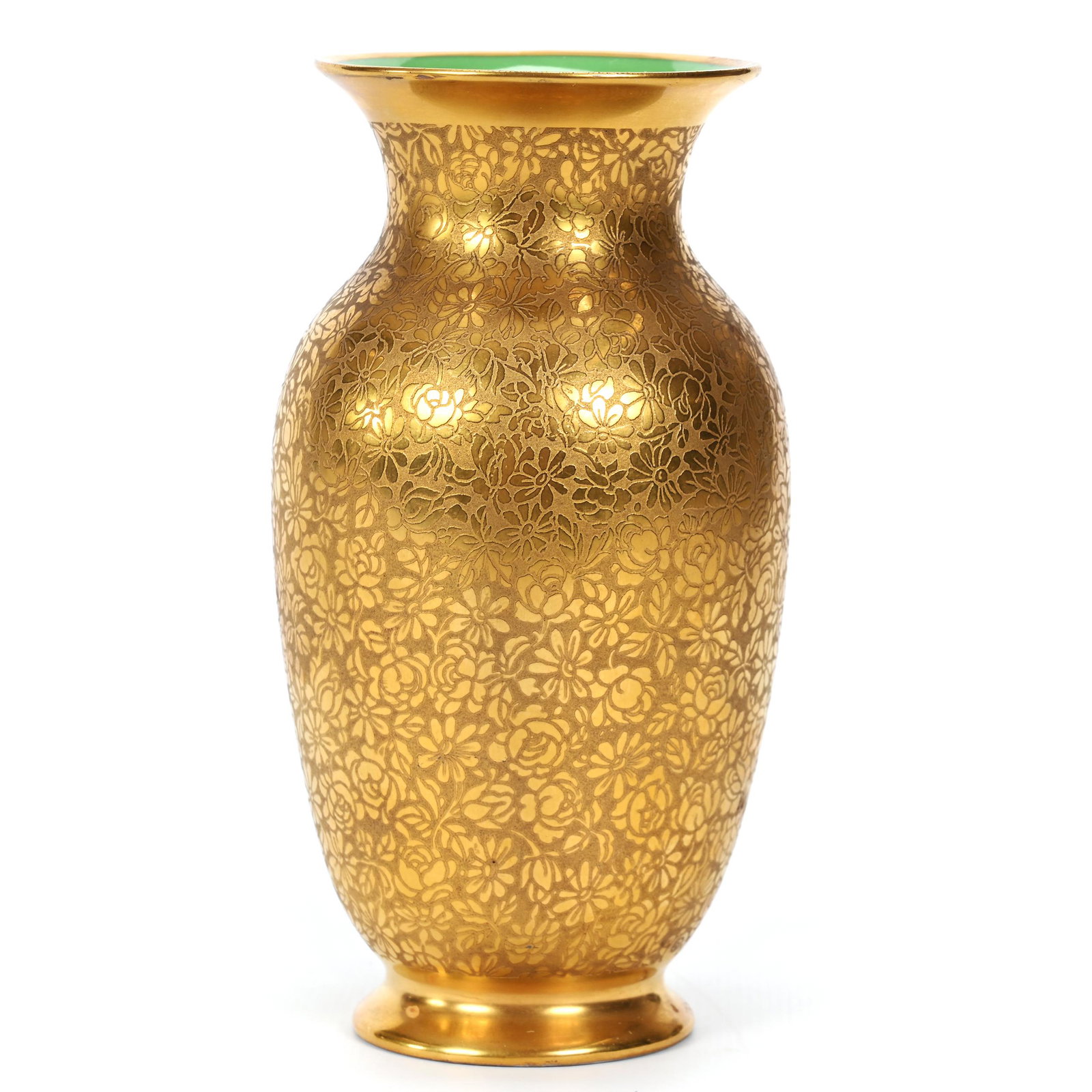Vase Marked Pickard, All Over Gold Etched (1 of 3)