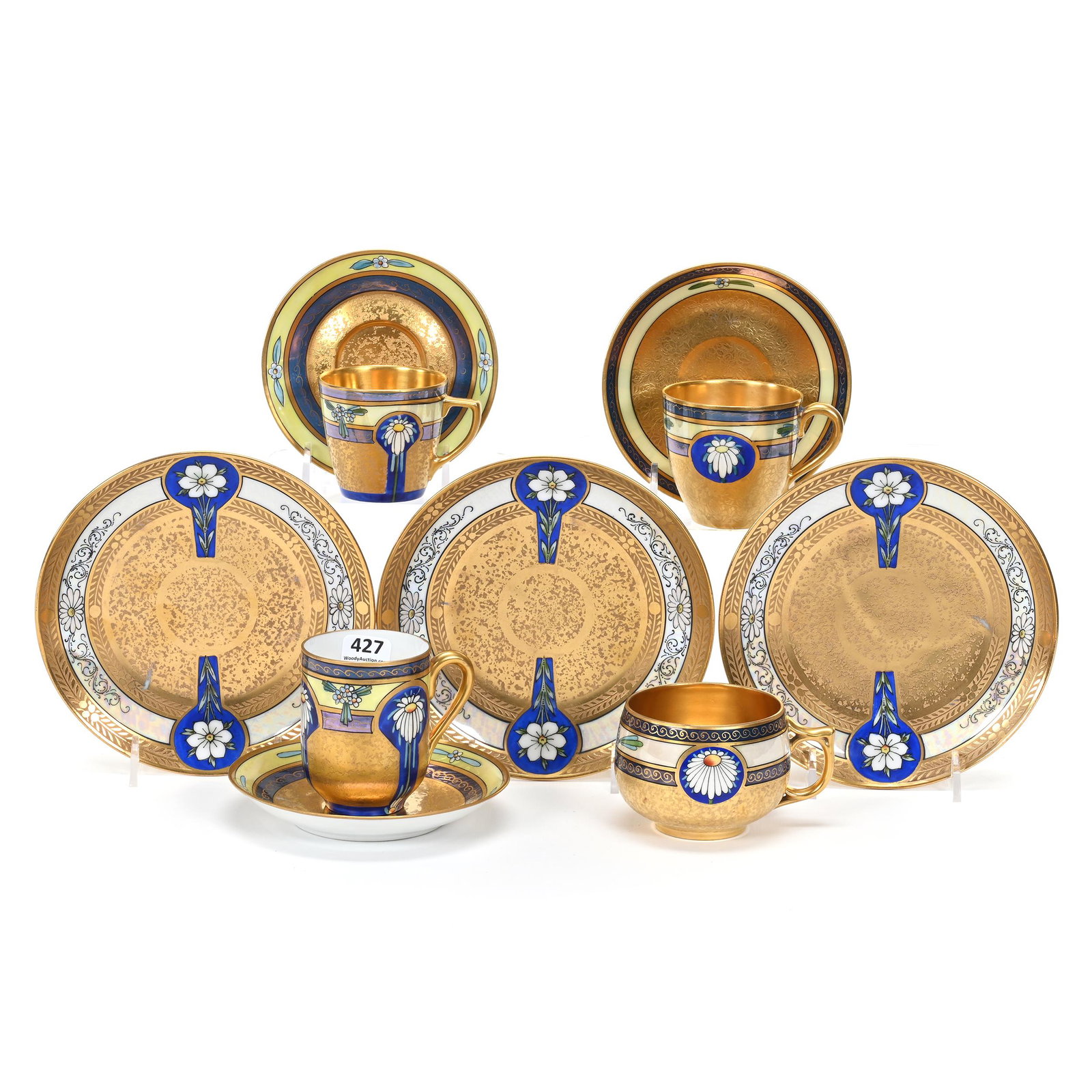 (4) Cups, (6) Saucers, Pickard Style (1 of 5)